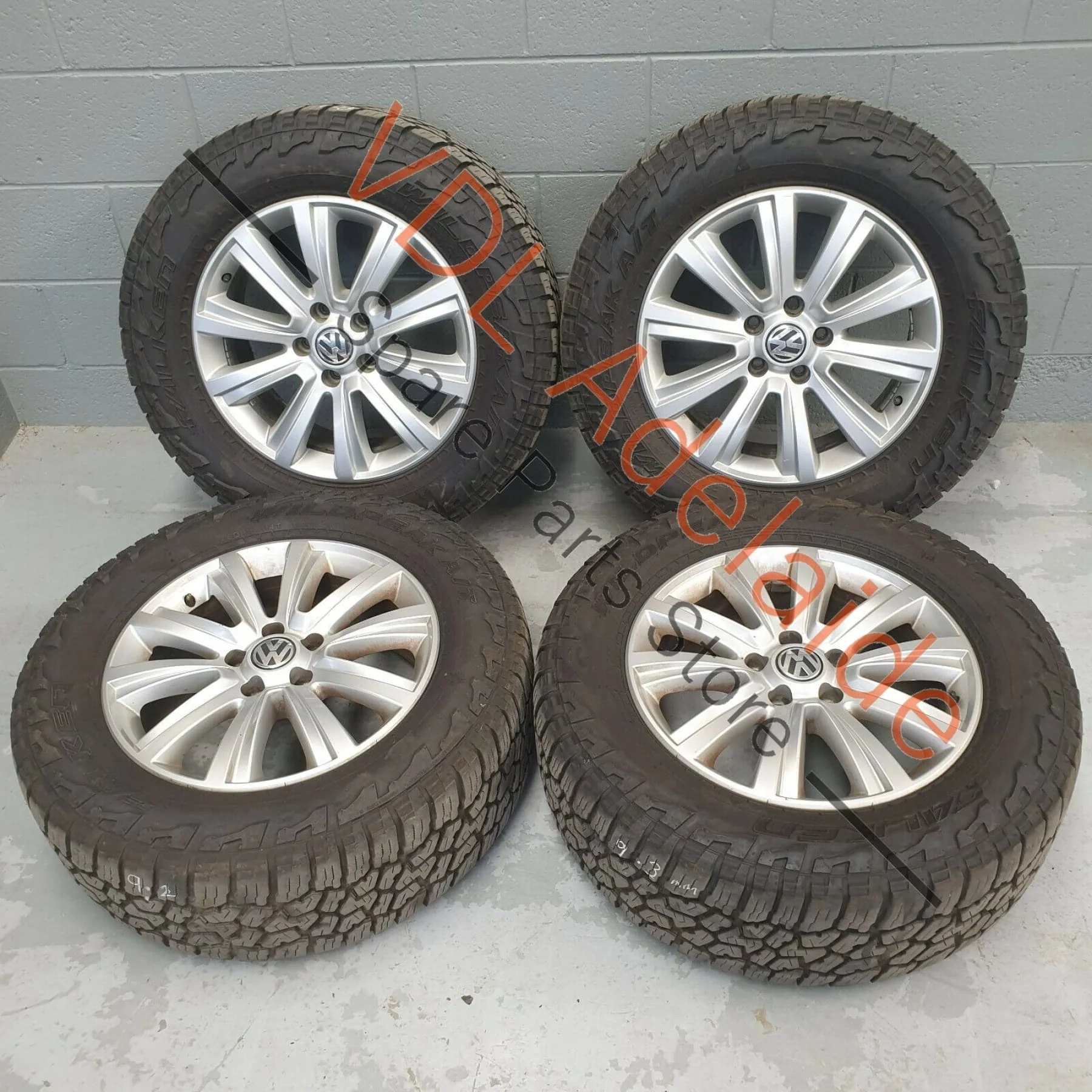 VW Amarok Set 18 x 7.5 Durban Alloy Rim Wheel & Tyre Set Falken Wildpeak AT3