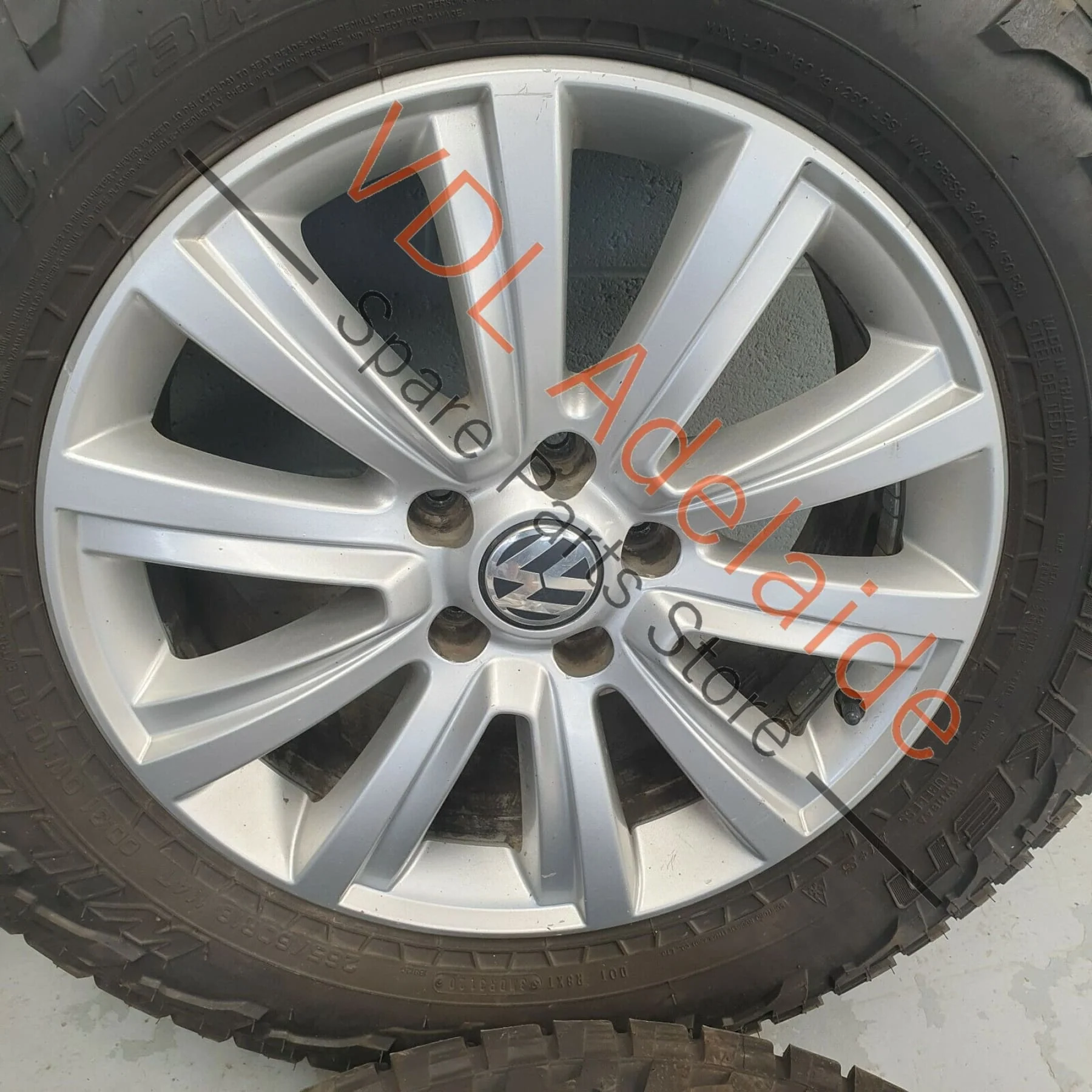 VW Amarok Set 18 x 7.5 Durban Alloy Rim Wheel & Tyre Set Falken Wildpeak AT3 - Image 5
