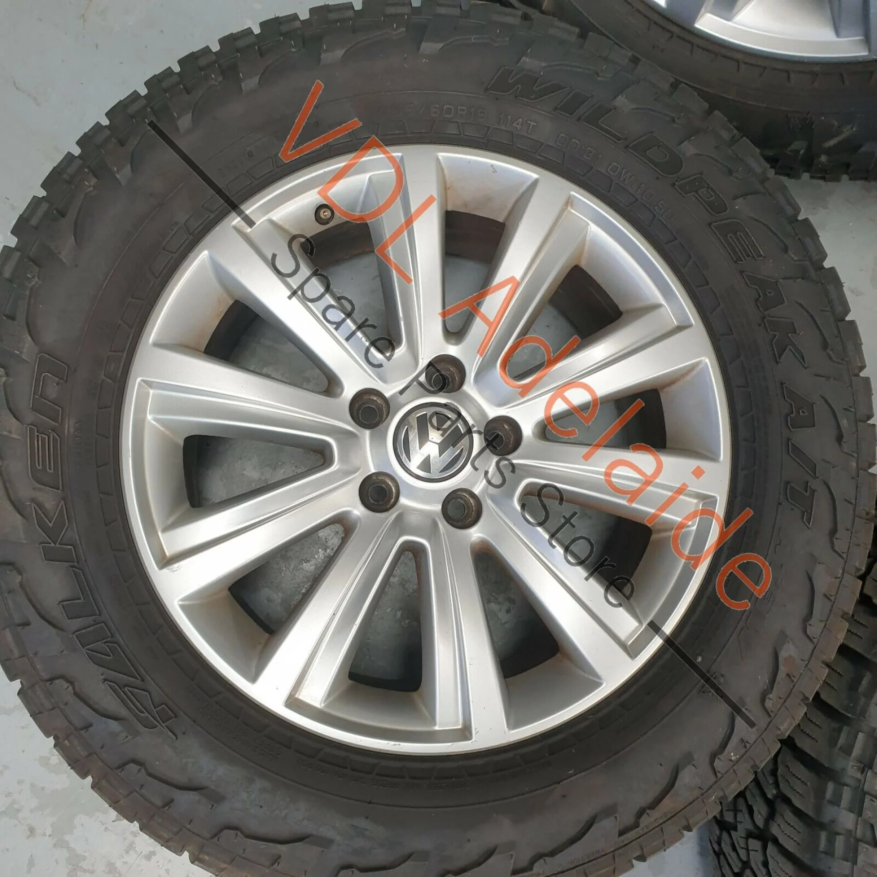 VW Amarok Set 18 x 7.5 Durban Alloy Rim Wheel & Tyre Set Falken Wildpeak AT3 - Image 6