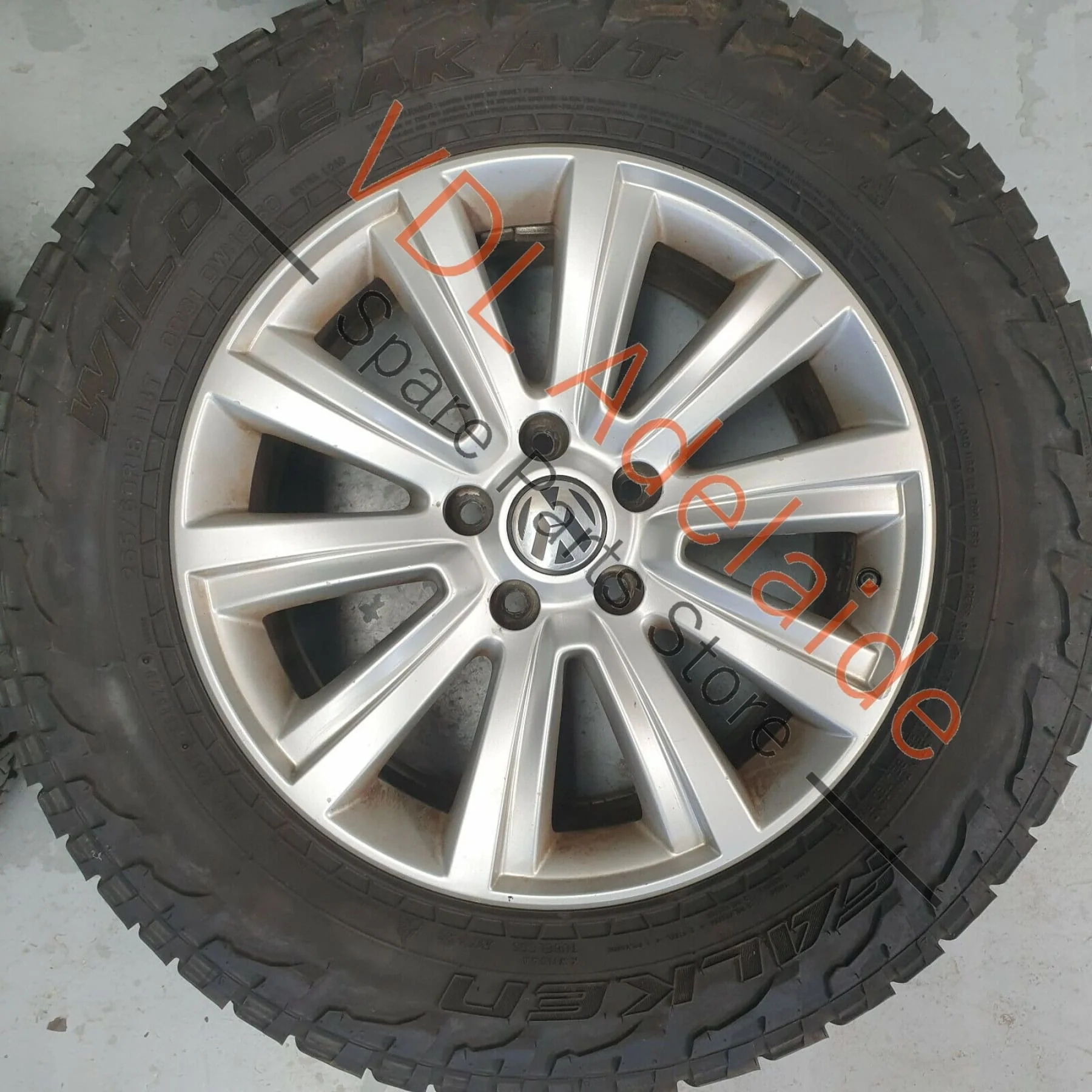 VW Amarok Set 18 x 7.5 Durban Alloy Rim Wheel & Tyre Set Falken Wildpeak AT3 - Image 7