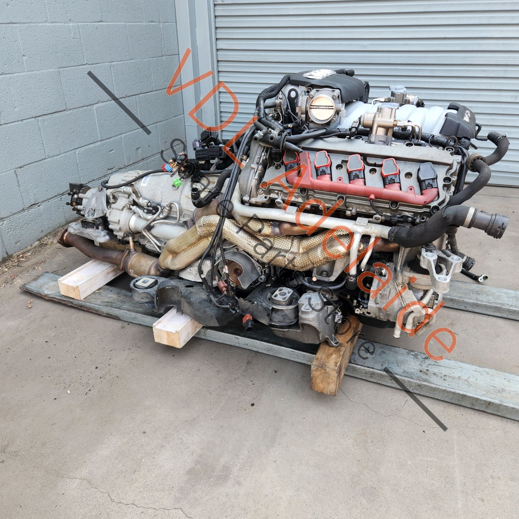 Audi S8 V10 Petrol 5.2L 331kW Engine Motor BSM & Transmission Gearbox JLM - Image 4