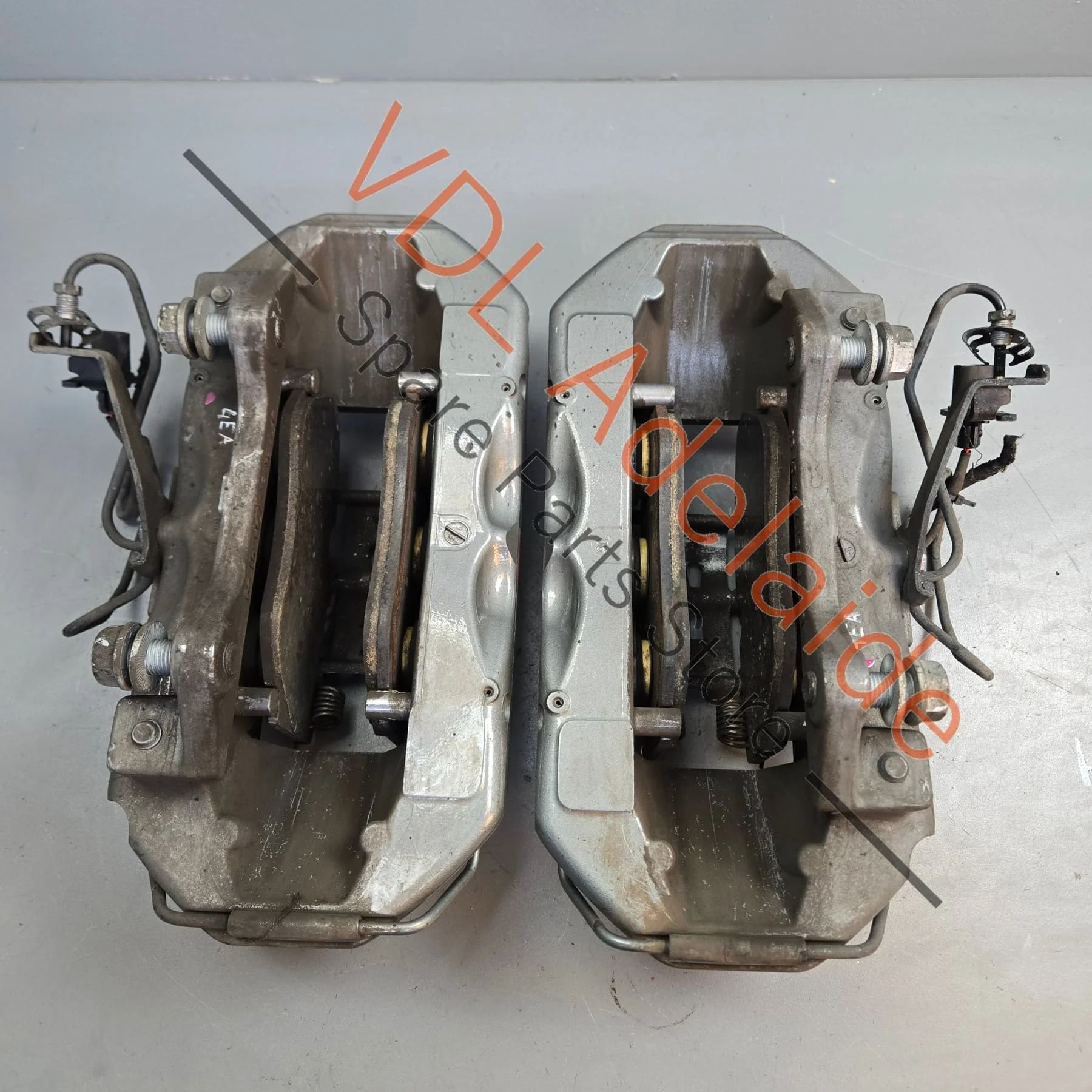 Audi Brembo Carbon Ceramic 380mm x 38mm Brake Caliper Pair 4E0615107 4E0615108 - Image 5