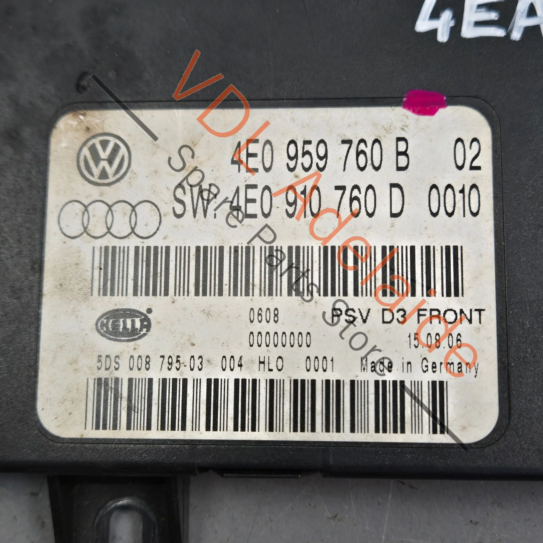 Audi A8 S8 D3 Seat Control Module 4E0910760D - Image 2