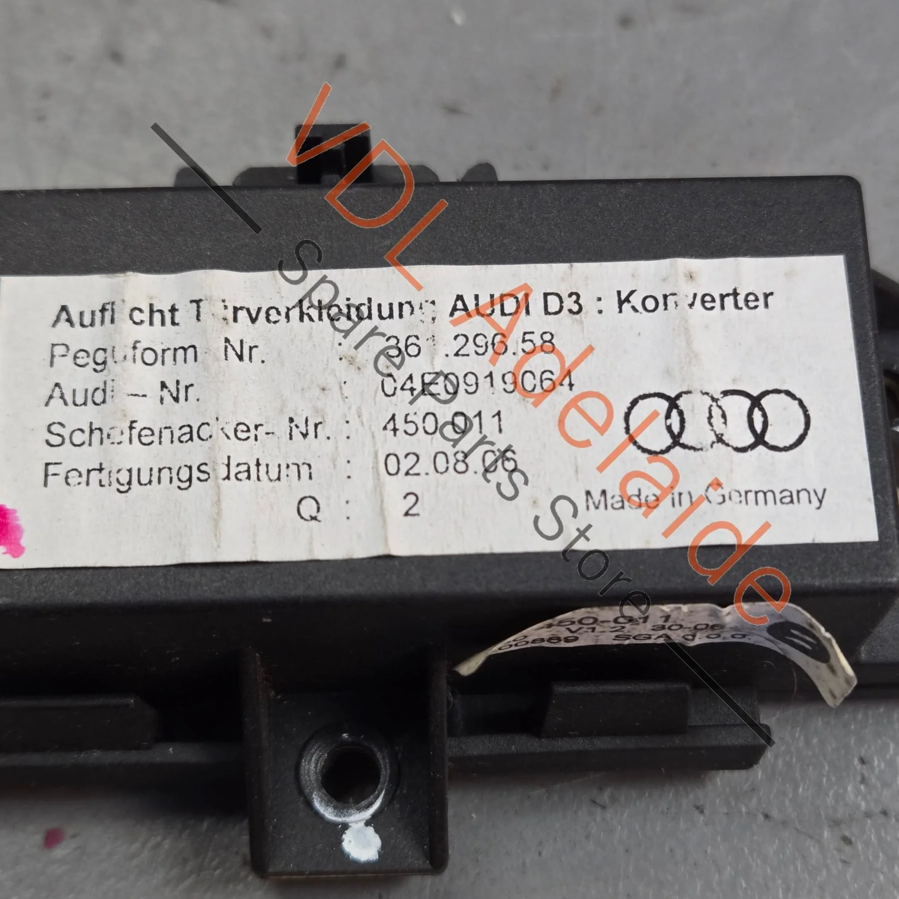 Audi A8 D3 Door Control Unit Module 04E0919064 4E0919064 - Image 3