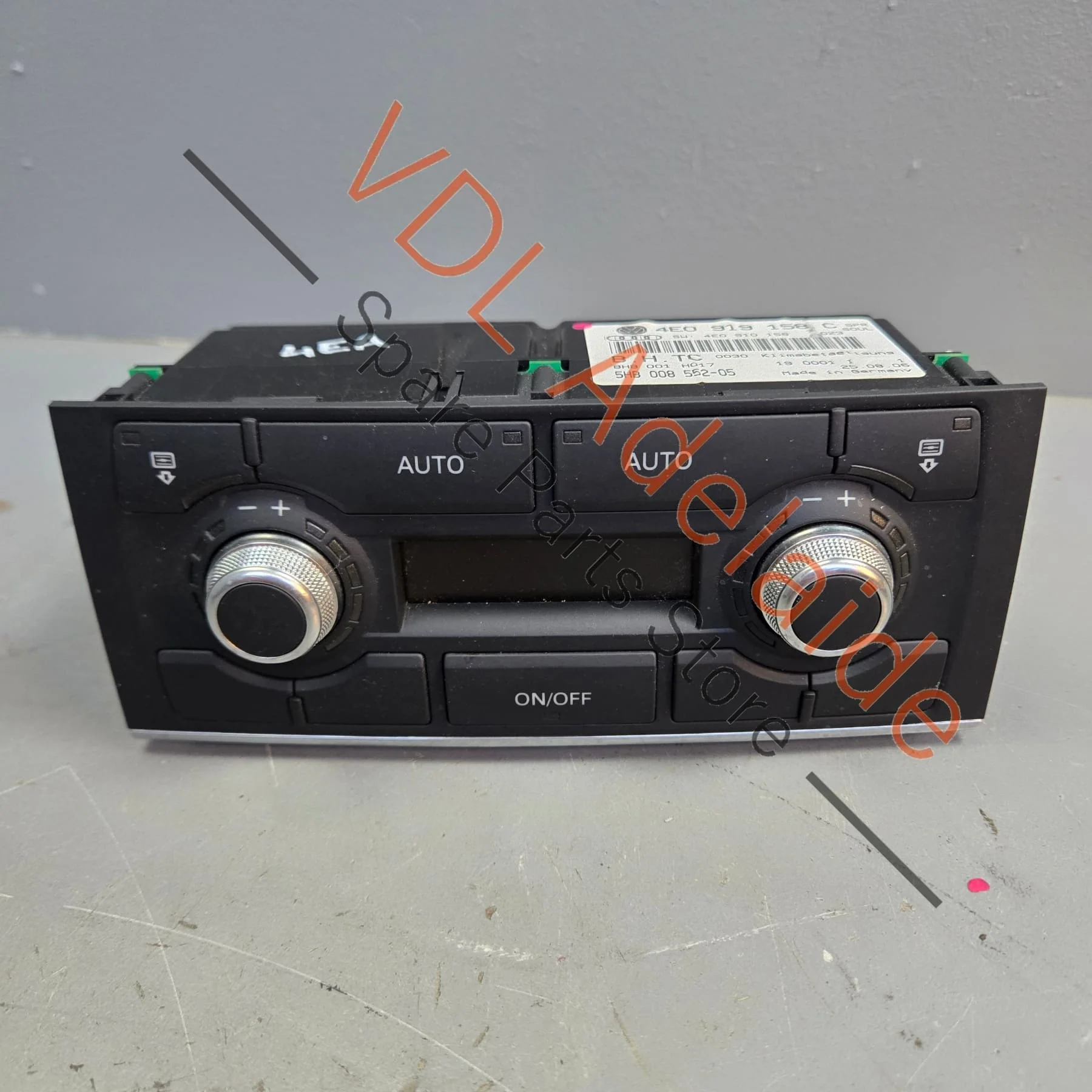 Audi A8 D3 4E Rear Air Conditioning Climate Heater Switch 4E0919158C 5PR