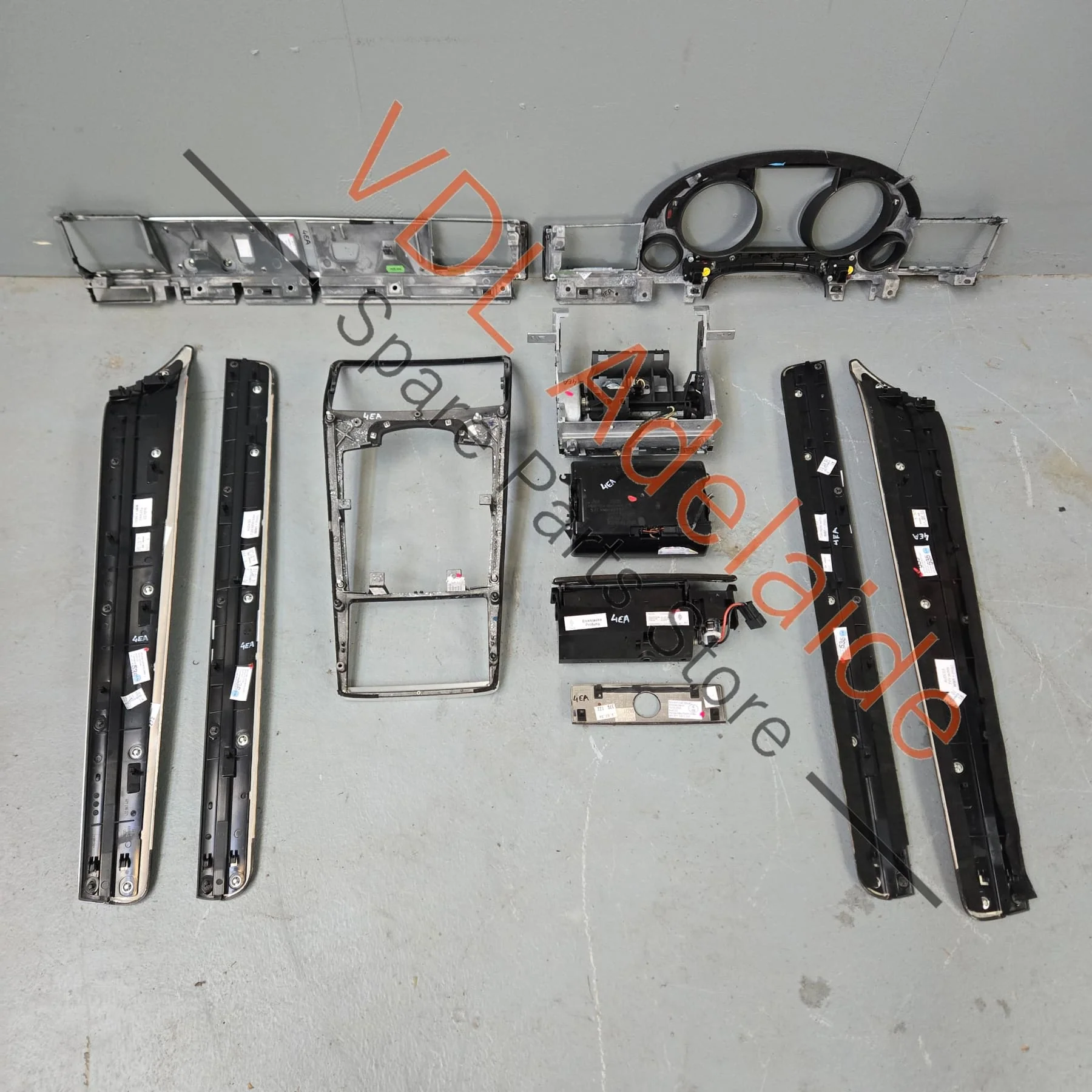 Audi A8 Interior Wood Grain Doors & Dashboard Grey Birch for RHD models - Image 13
