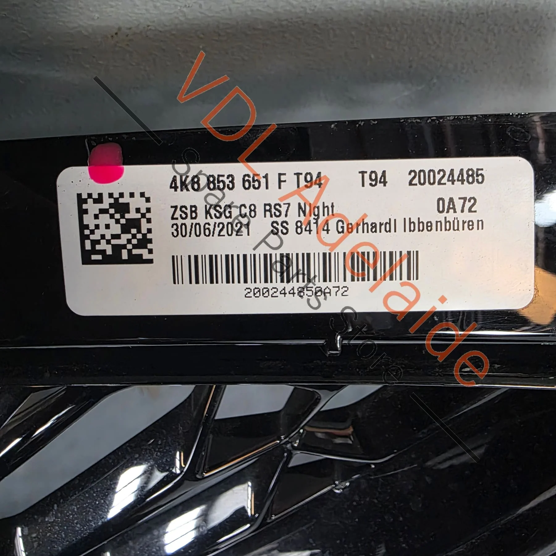 Genuine Audi RS7 4K Front Grille Black Glossy 4K8853651F T94 **some damage** - Image 8