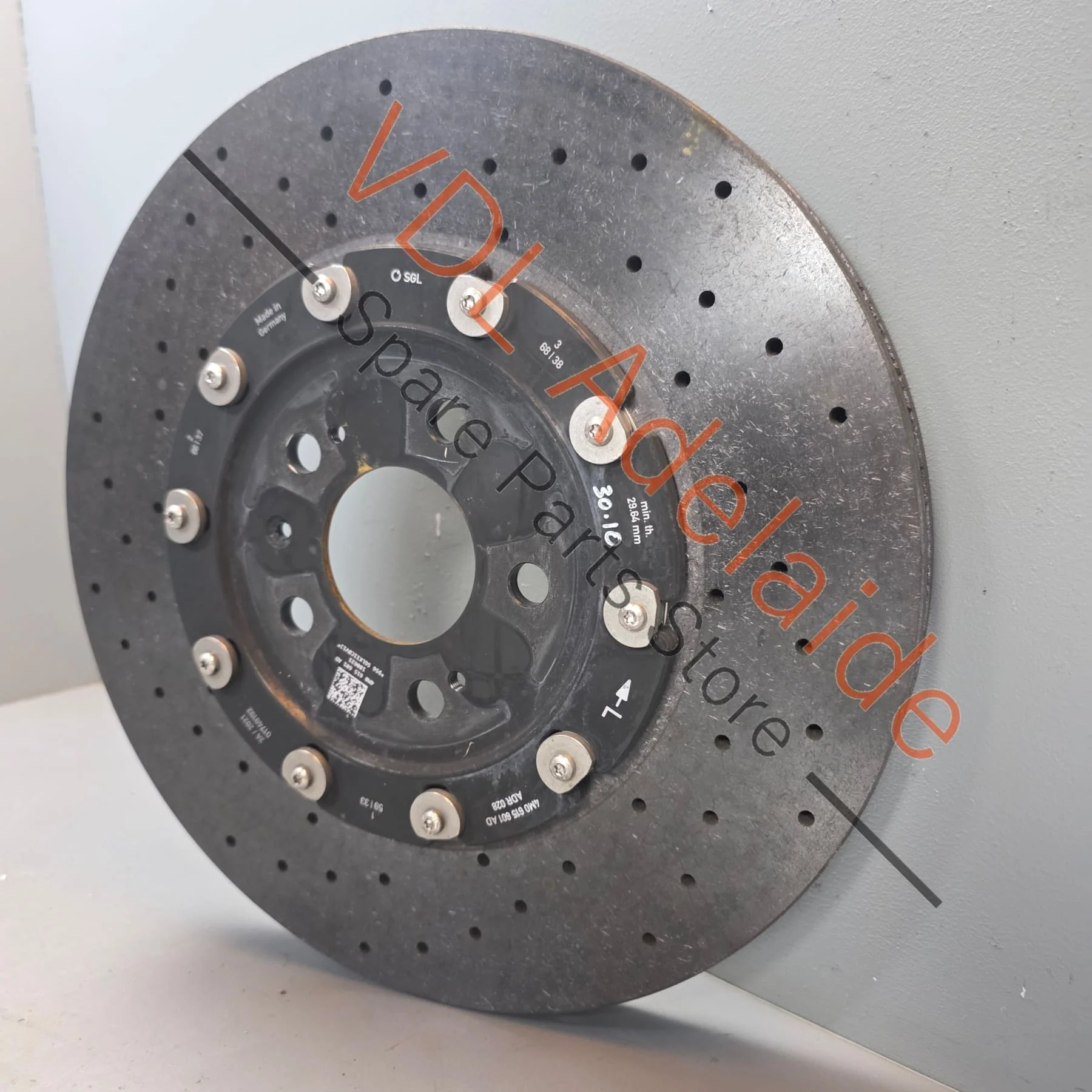 Audi RS6 RS7 RS8 Carbon Ceramic Rear Left Brake Disc Rotor 370mm x 30mm 4M0615601AD - Image 2