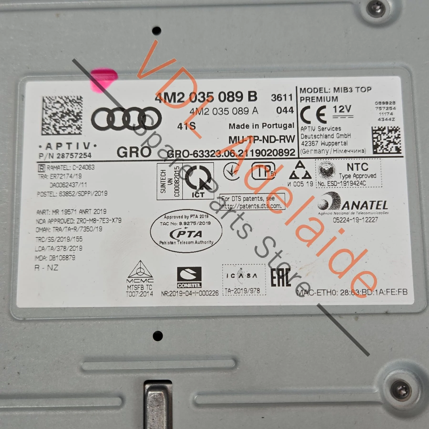 Audi RS7 Main Central Computer for MIB3 Premium - Image 2