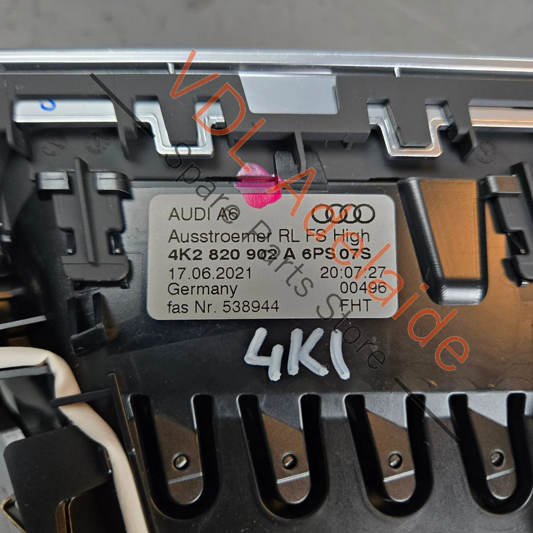 Audi RS6 S6 A6 RS7 S7 A7 C8 4K Right Side Dashboard Air Vent 4K2820902A 6PS - Image 4