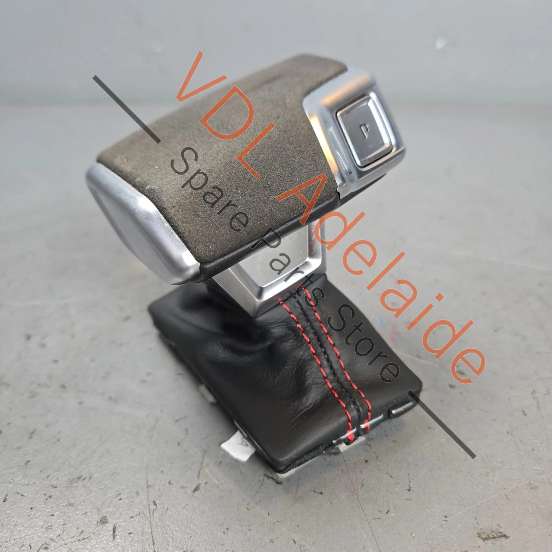 Genuine Audi RS Alcantara RS3 RS4 RS5 RS6 RS7 SQ5 SQ7 Automatic Shift Knob with Red Stitch - Image 5