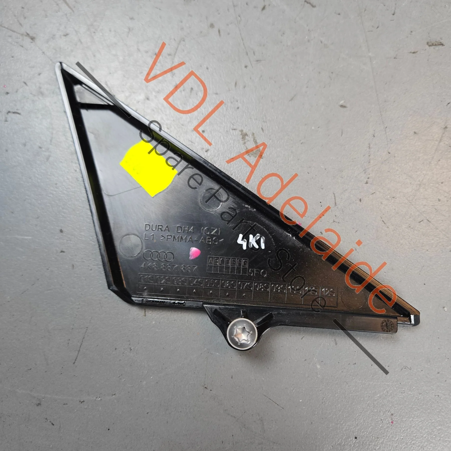 Audi A7 S7 RS7 Front Left Door Front Corner A Pillar Trim Gloss Black 4K8837637 - Image 5