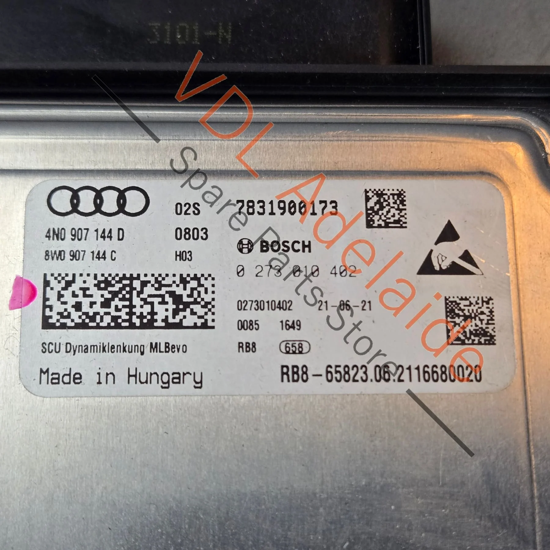 Audi RS7 Active Dynamic Steering Control Module 4N0907144D - Image 2