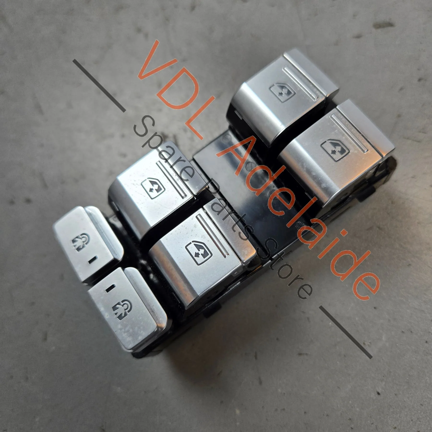 Original Audi A6 RS6 A7 RS7 C8 E-tron Aluminum Driver Window Switch 4K0959851C 3Q7 - Image 2