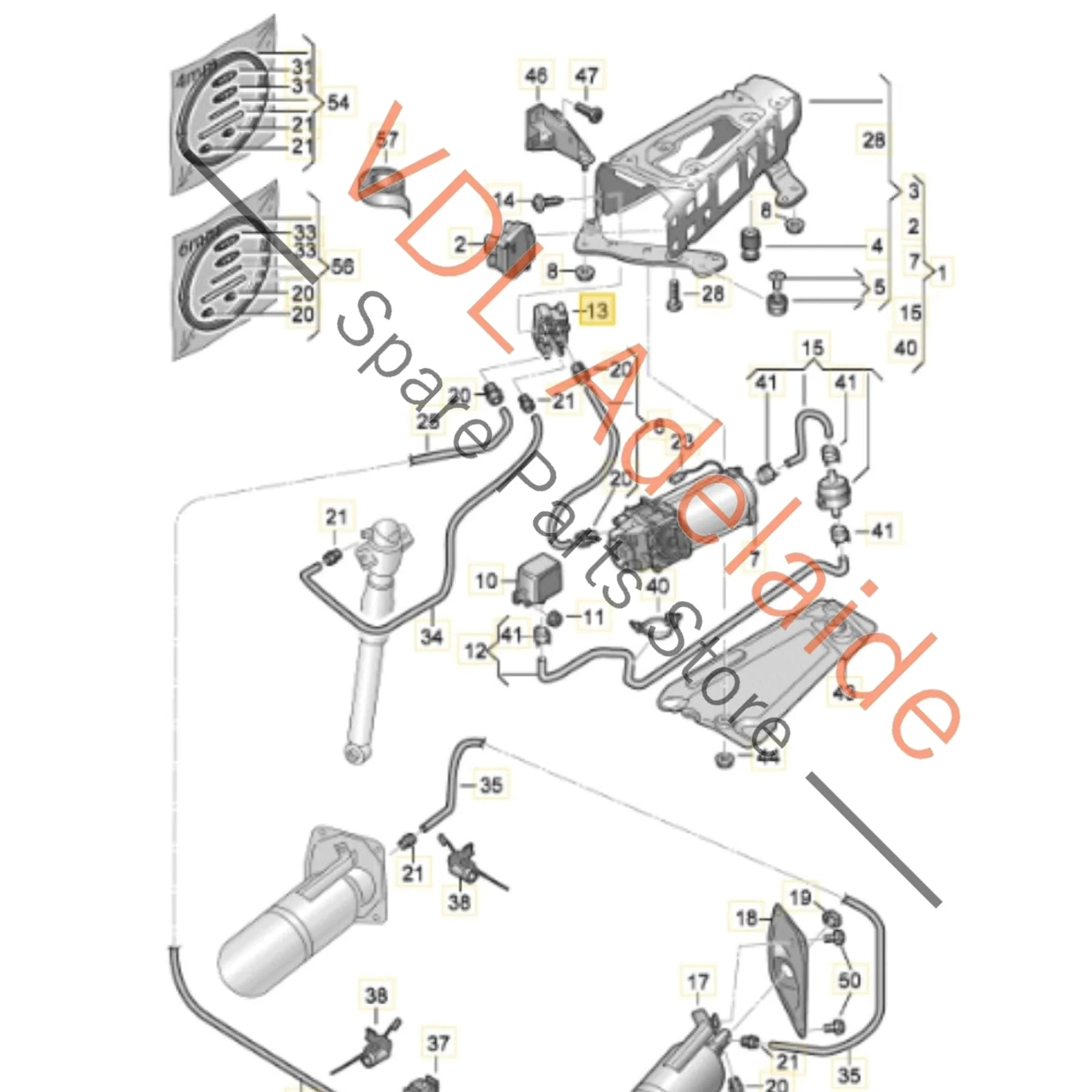 Audi Air Suspension Valve Block Unit Module 4N0616013A - Image 2