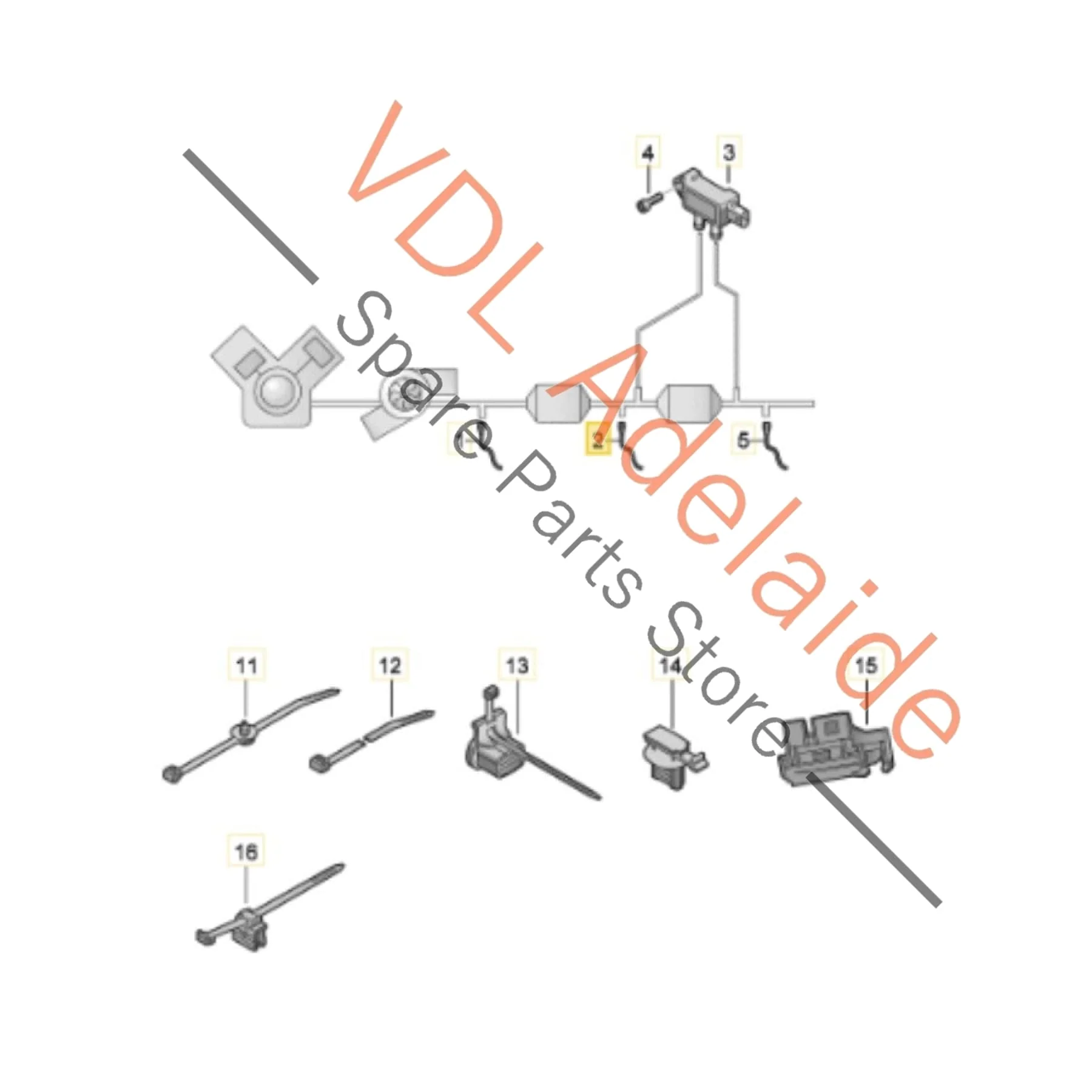 Audi RS6 RS7 Exhaust Oxygen Sensor Lambda Probe 4M8906265E After-cat - Image 2