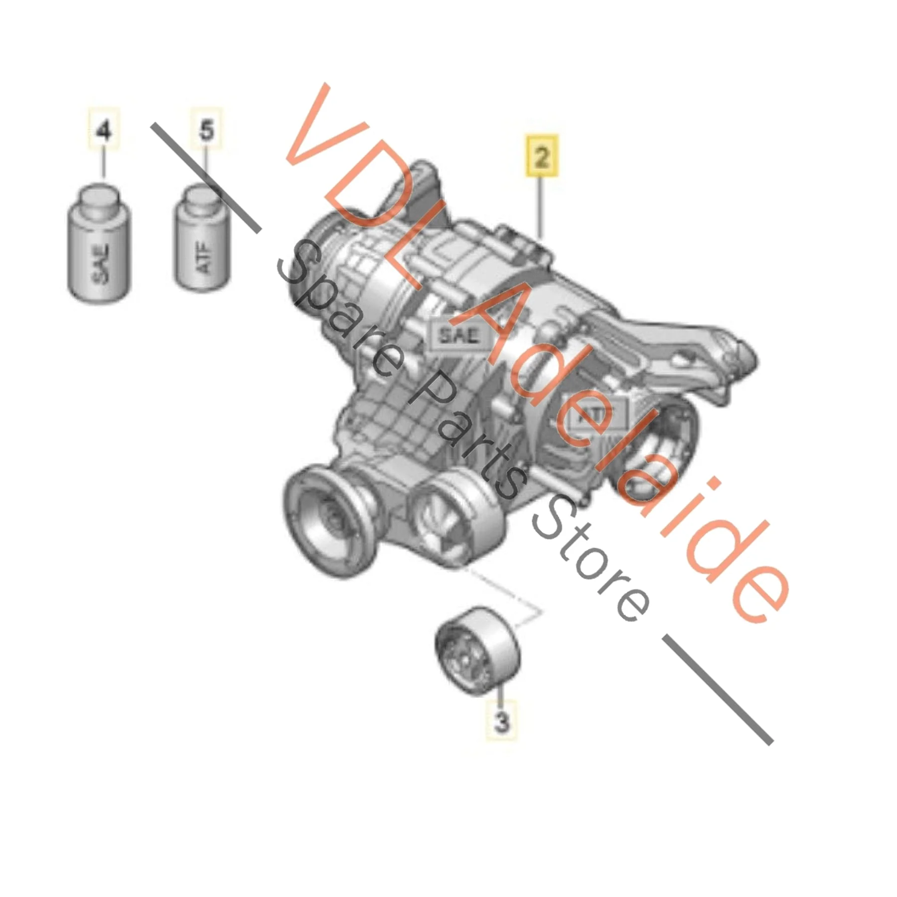 Audi RS6 RS7 Rear Differential with Torque Vectoring 0BX500043D 43:1 - Image 3