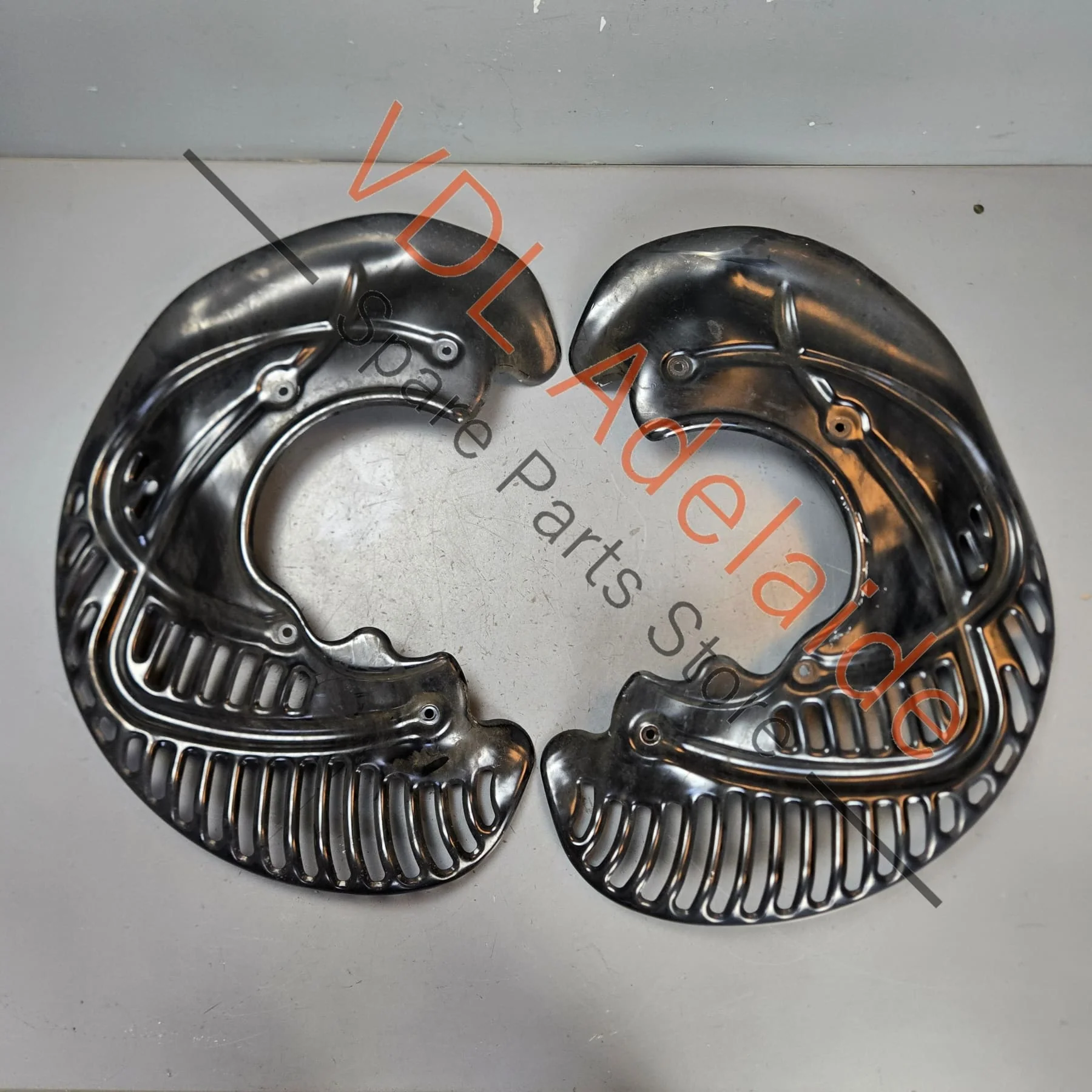 Audi RS7 Front Brake Disc Cover Guard Set for Carbon Ceramic Rotor 4K0615311E 4K0615312E - Image 4