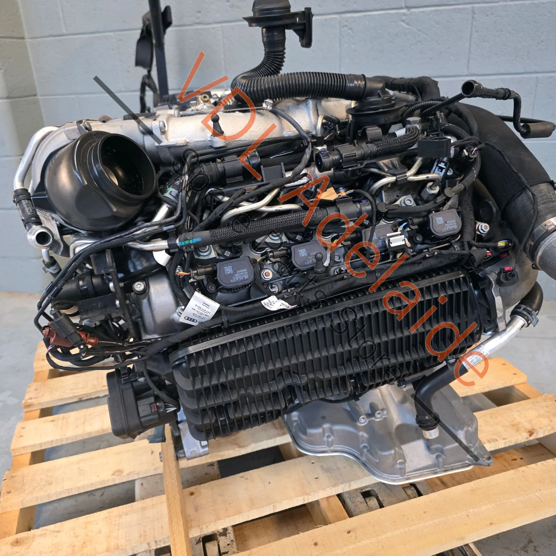 Bentley Bentayga Audi SQ7 4.0 V8 Engine CZAC 320kw Twin Turbo Complete Long Drop out Motor - Image 13