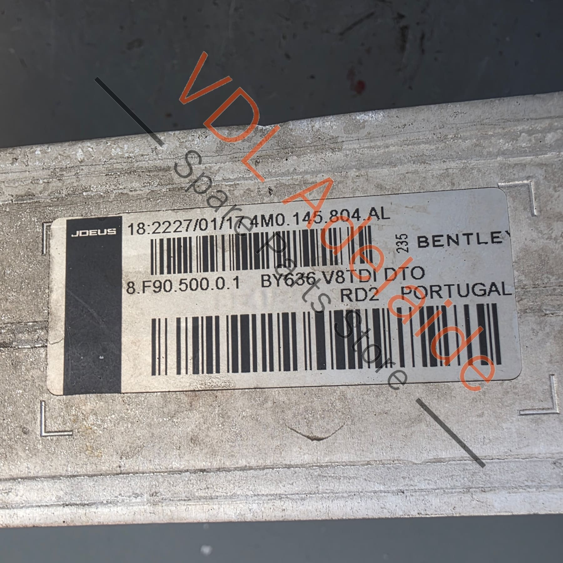 Bentley Bentayga V8 Diesel Right Side Charge Air Cooler Intercooler Aluminium 4M0145804AL 4M0145804BA - Image 5