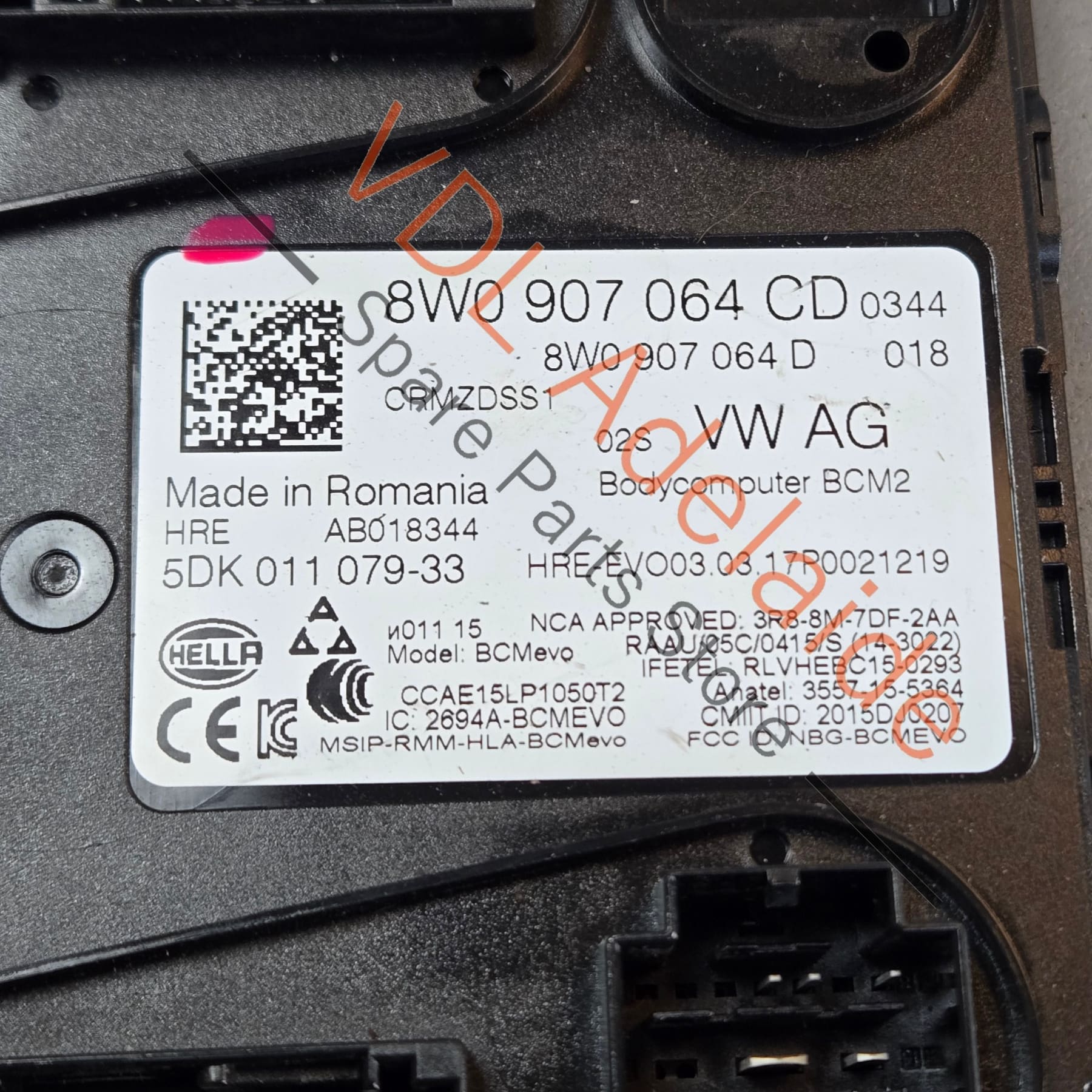 Bentley Bentayga BCM2 Body Control Module 8W0907064DB - Image 2