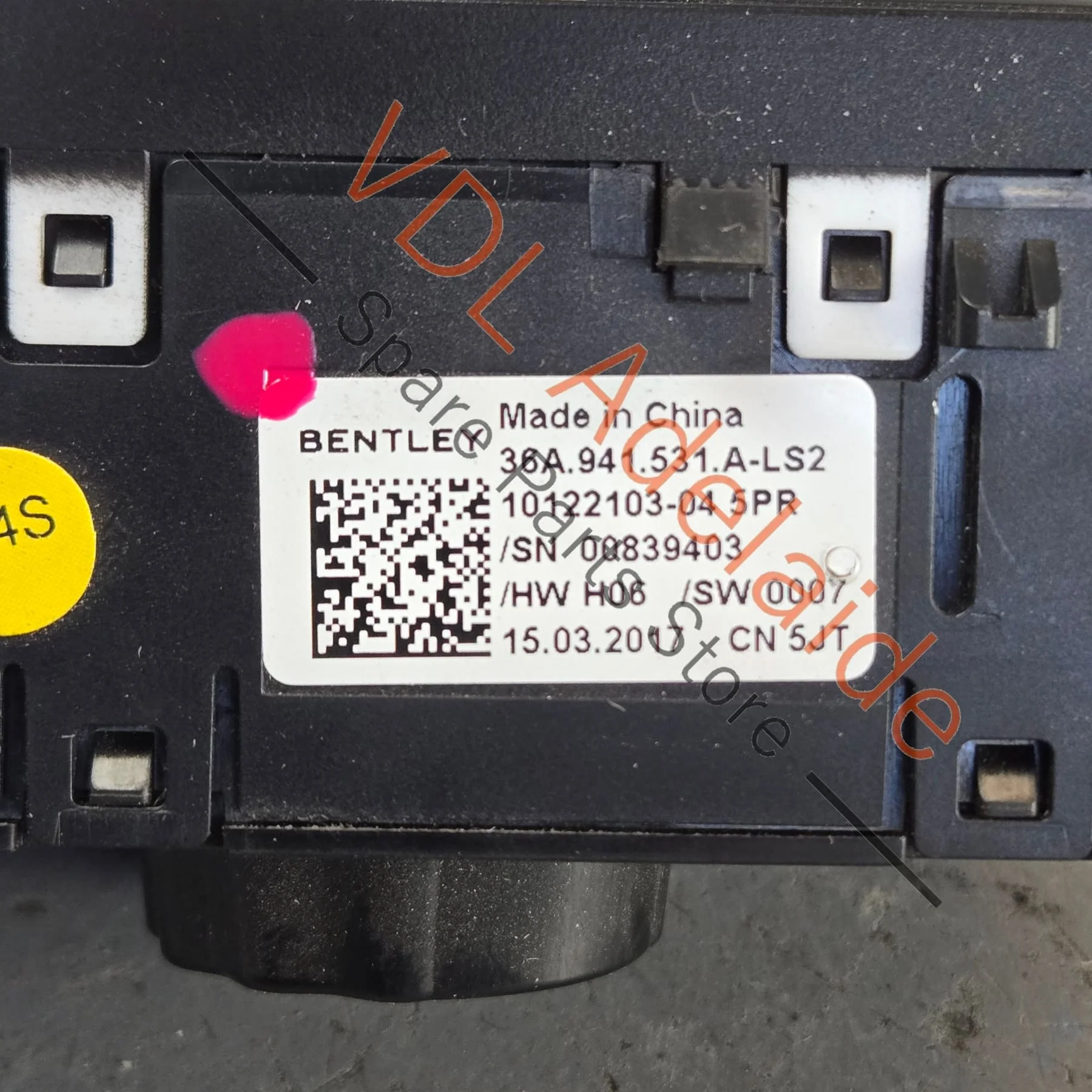 Bentley Bentayga Driving Light Headlight Switch 36A941531A - Image 5