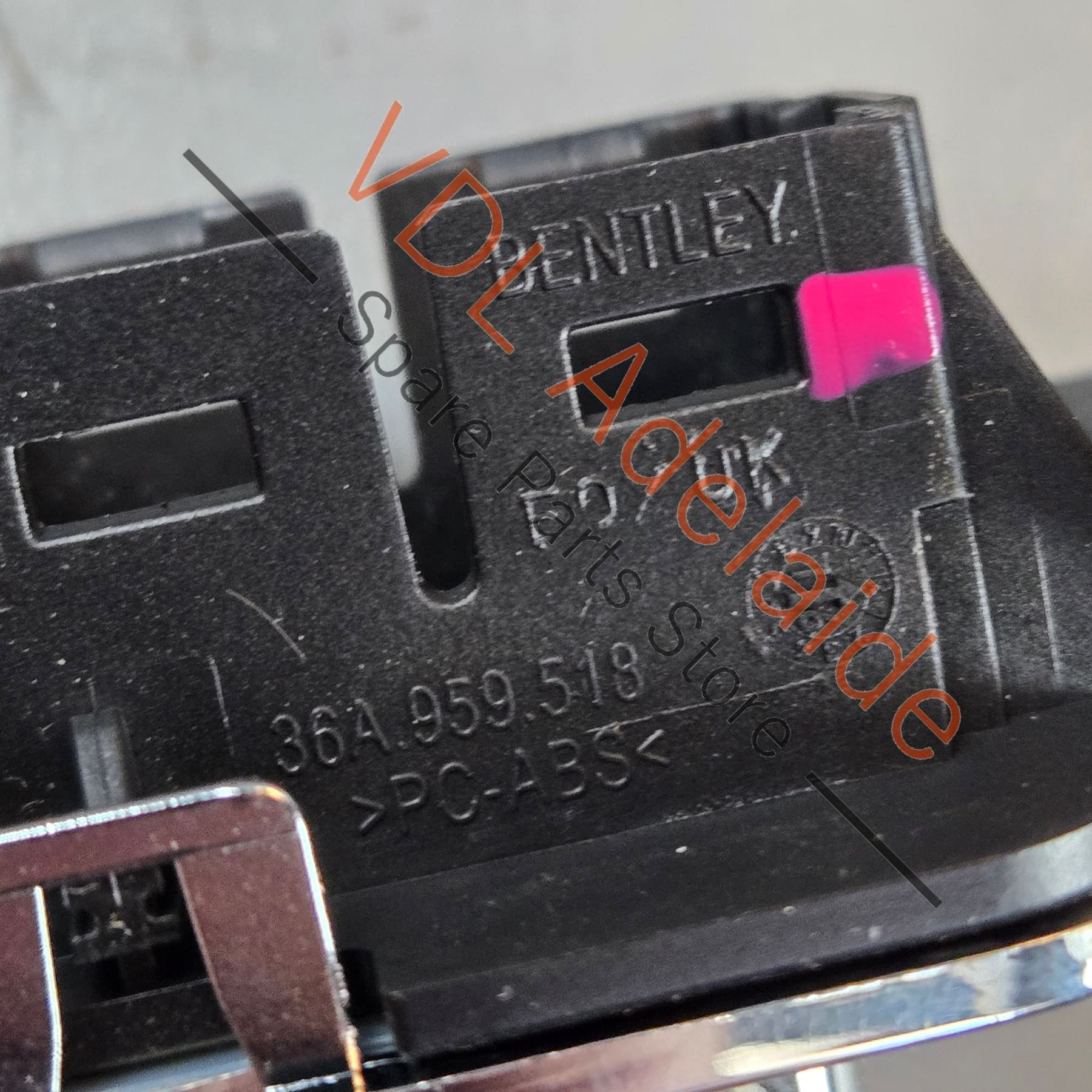 Bentley Bentayga Passenger Door Switch Trim Chrome 36A959518 36A858523A - Image 4