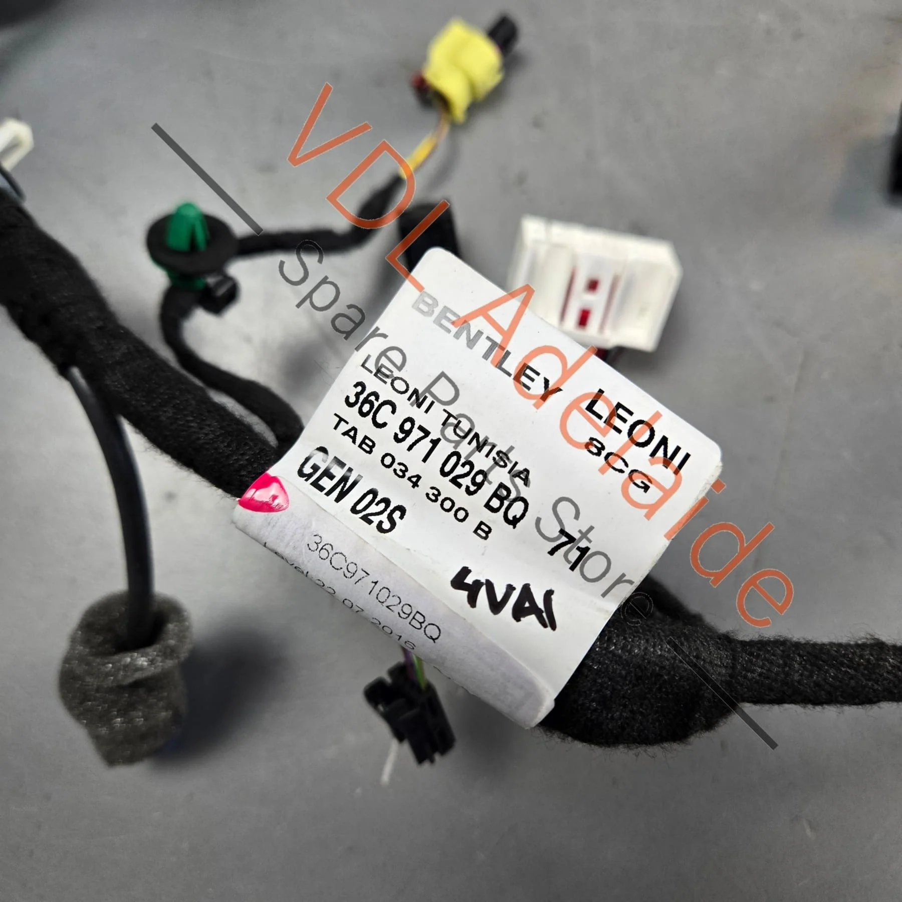 Bentley Bentayga Front Passenger Door Wiring Harness Cable 36C971029BQ 36C971029CR - Image 3