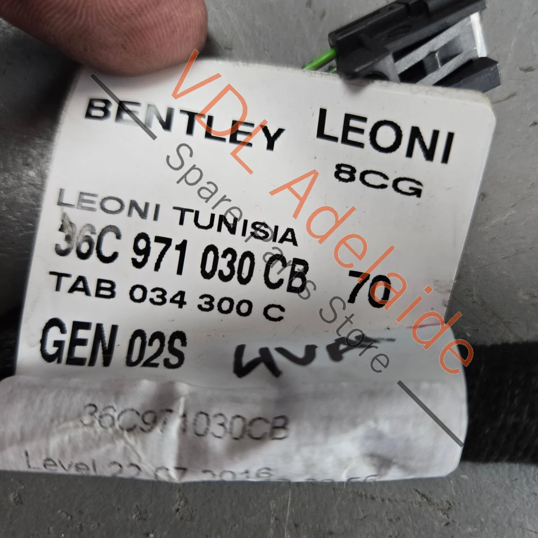 Bentley Bentayga Front Right Drivers Door Wiring Harness Cable 36C971030CB 36C971030DC - Image 3