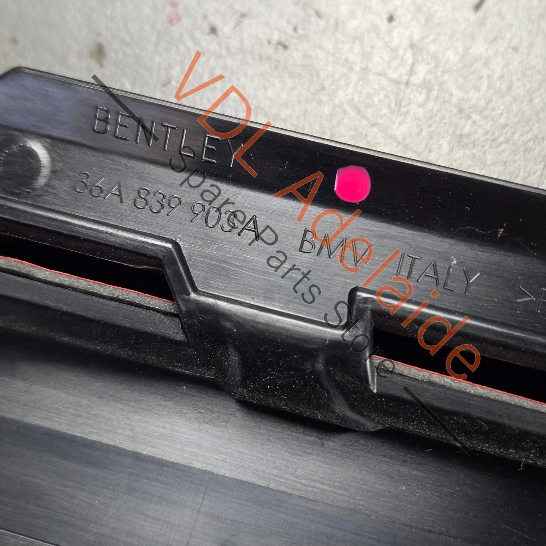 Bentley Bentayga Exterior C Pillar Trim Gloss Black 36A839903A Rear Left - Image 5