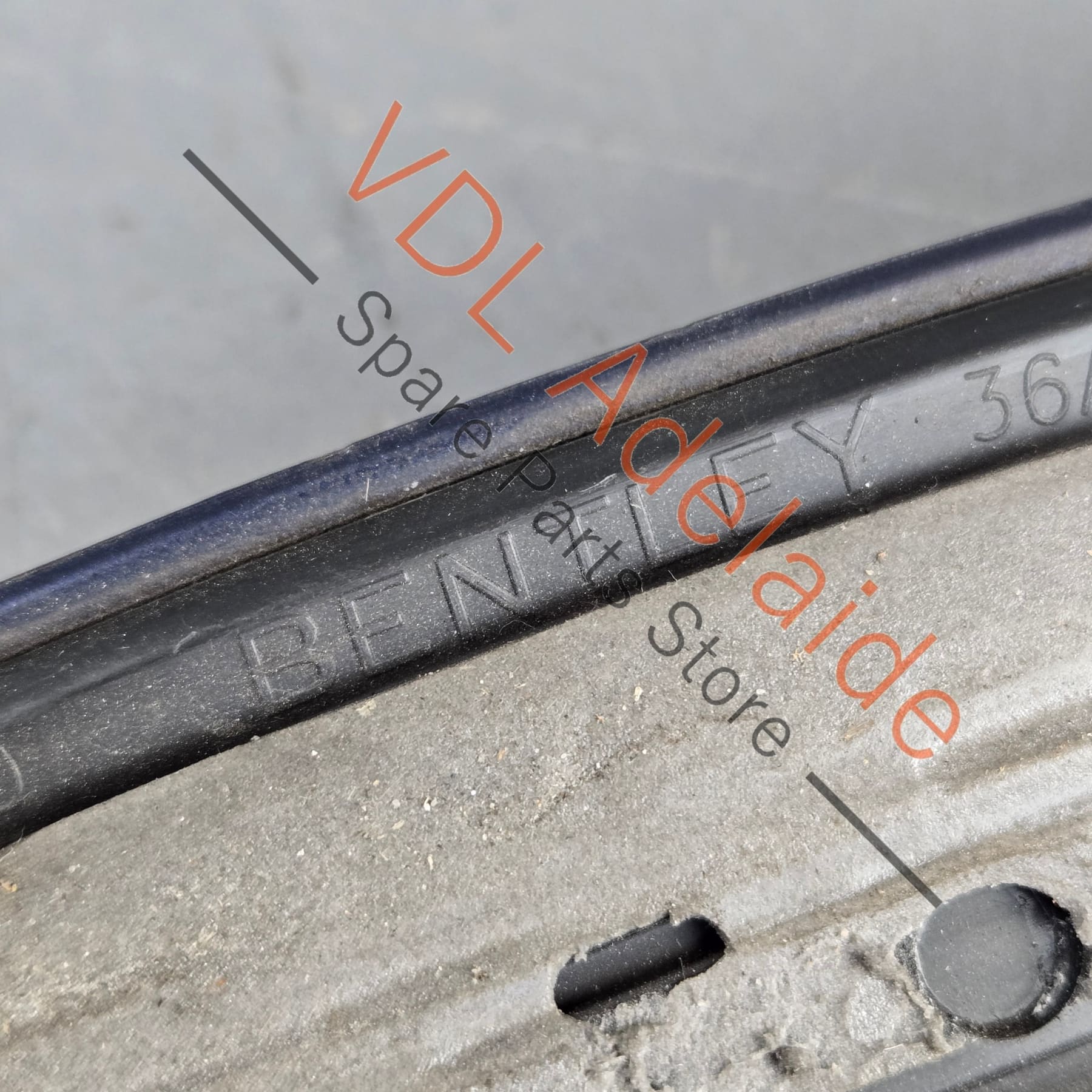 Bentley Bentayga Right Rear Door Wheel Arch Extension Molding 36A854820 - Image 8