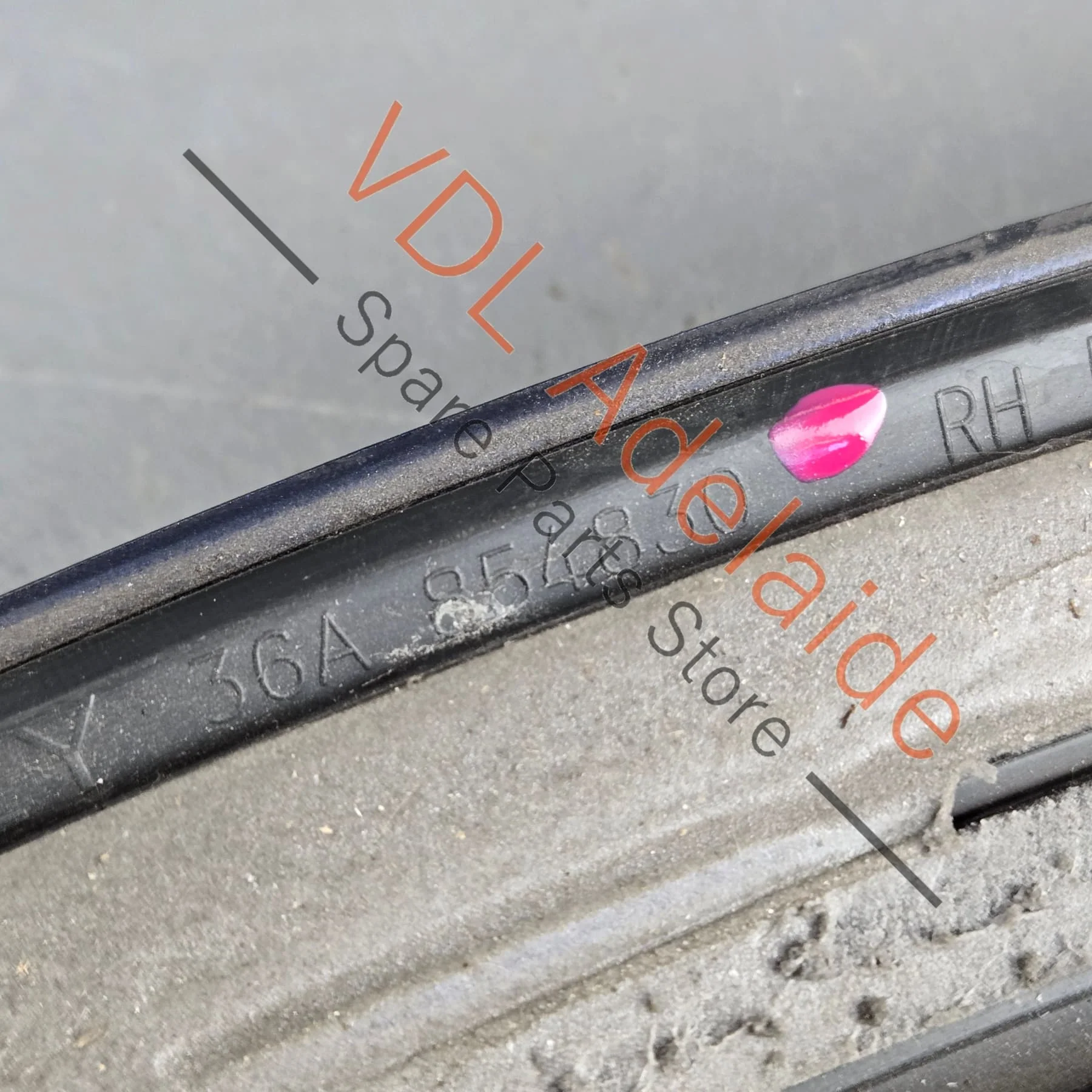 Bentley Bentayga Right Rear Door Wheel Arch Extension Molding 36A854820 - Image 9