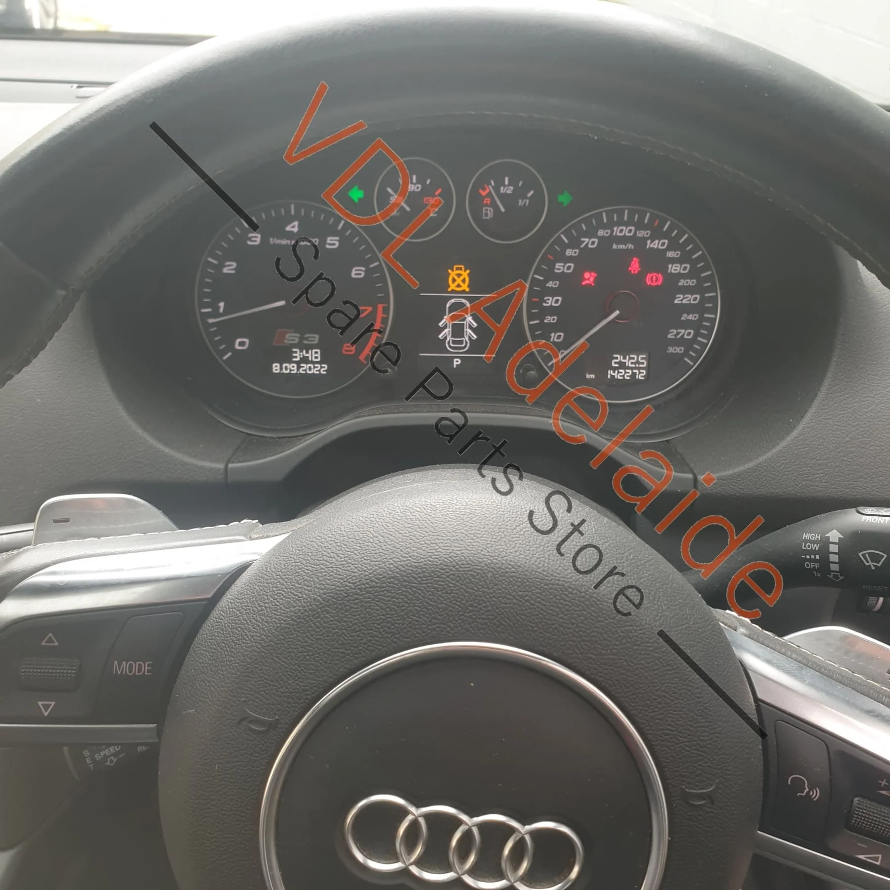 Audi A3 S3 8P Interior Door Handle Pull Rear Right 8P4839020E 7PE - Image 8