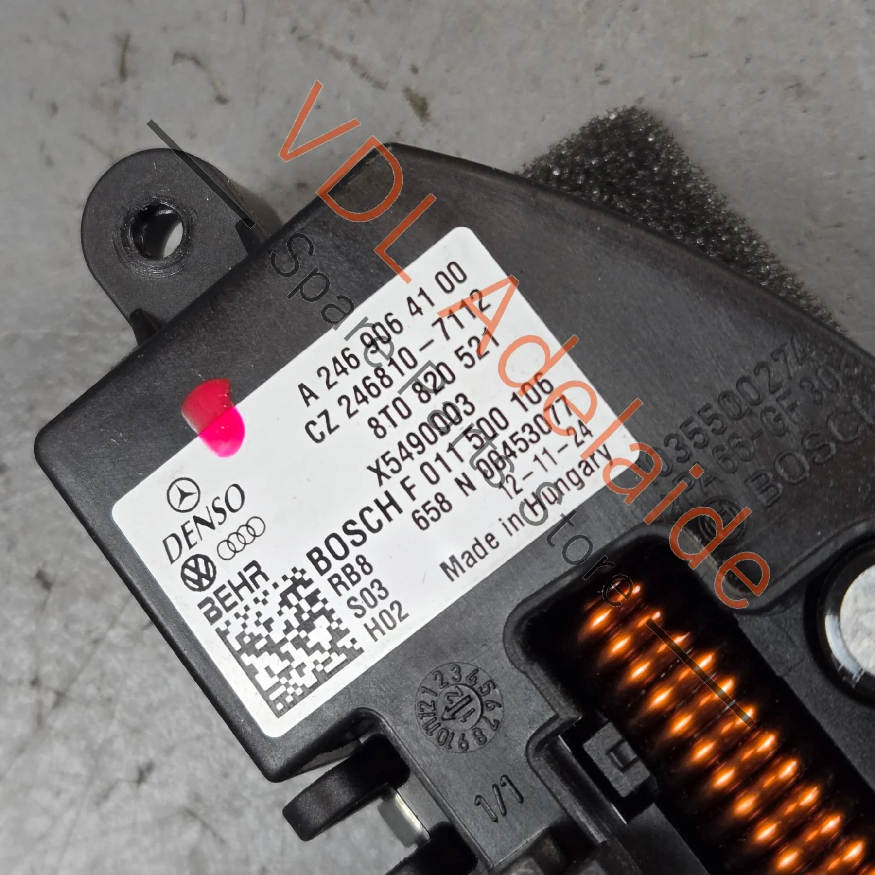Audi A5 S5 RS5 Blower Fan Controller Resistor 8T0820521 A2469064100 - Image 2