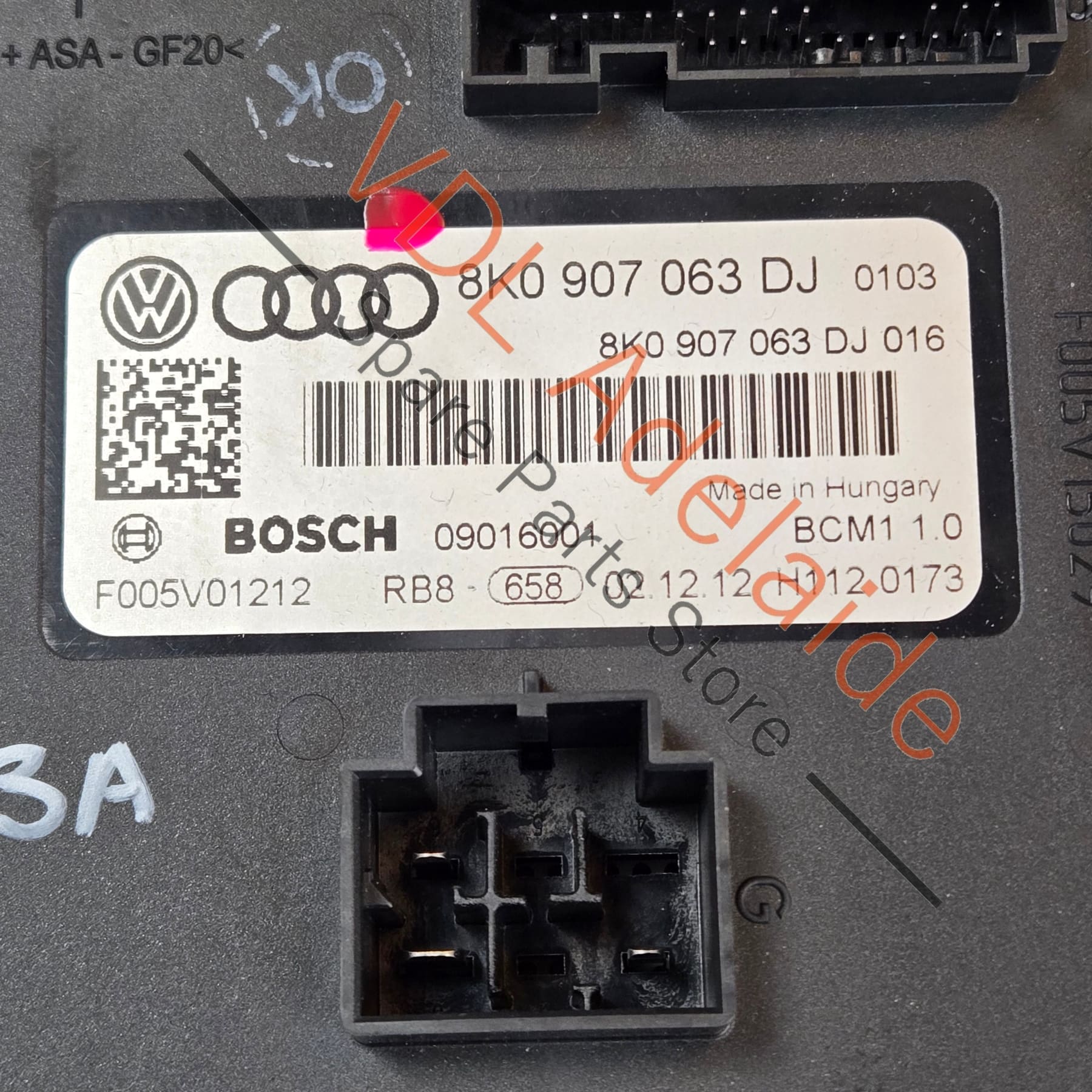 Audi RS5 Central Control Unit Onboard Supply Convenience Module 8K0907063DJ 8K0907063DL - Image 2