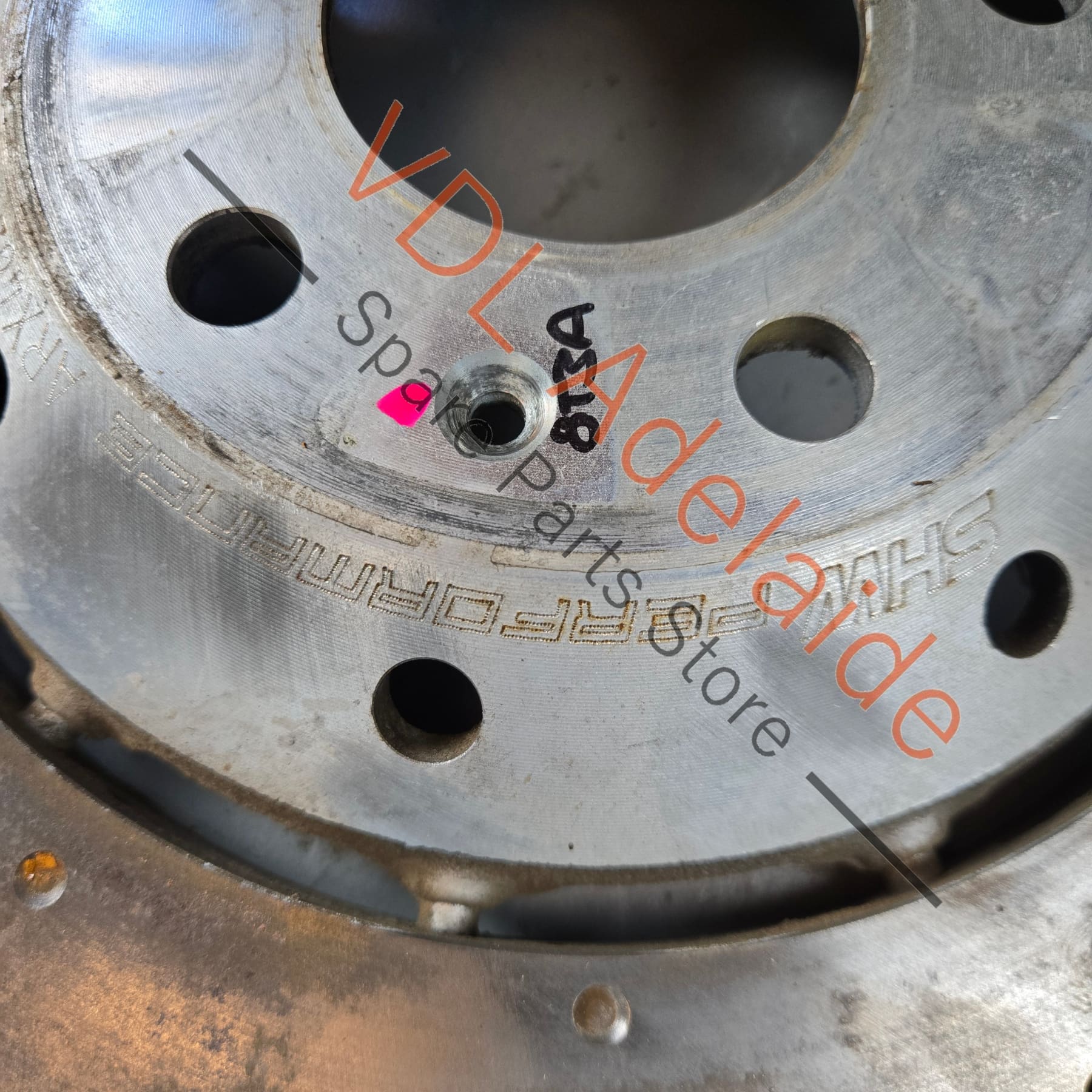 Audi R8 RS4 RS5 Rear Brake Disc Rotors Pair with Hats 8T0615601A 330 x 22 ARX48221 Wavey - Image 6