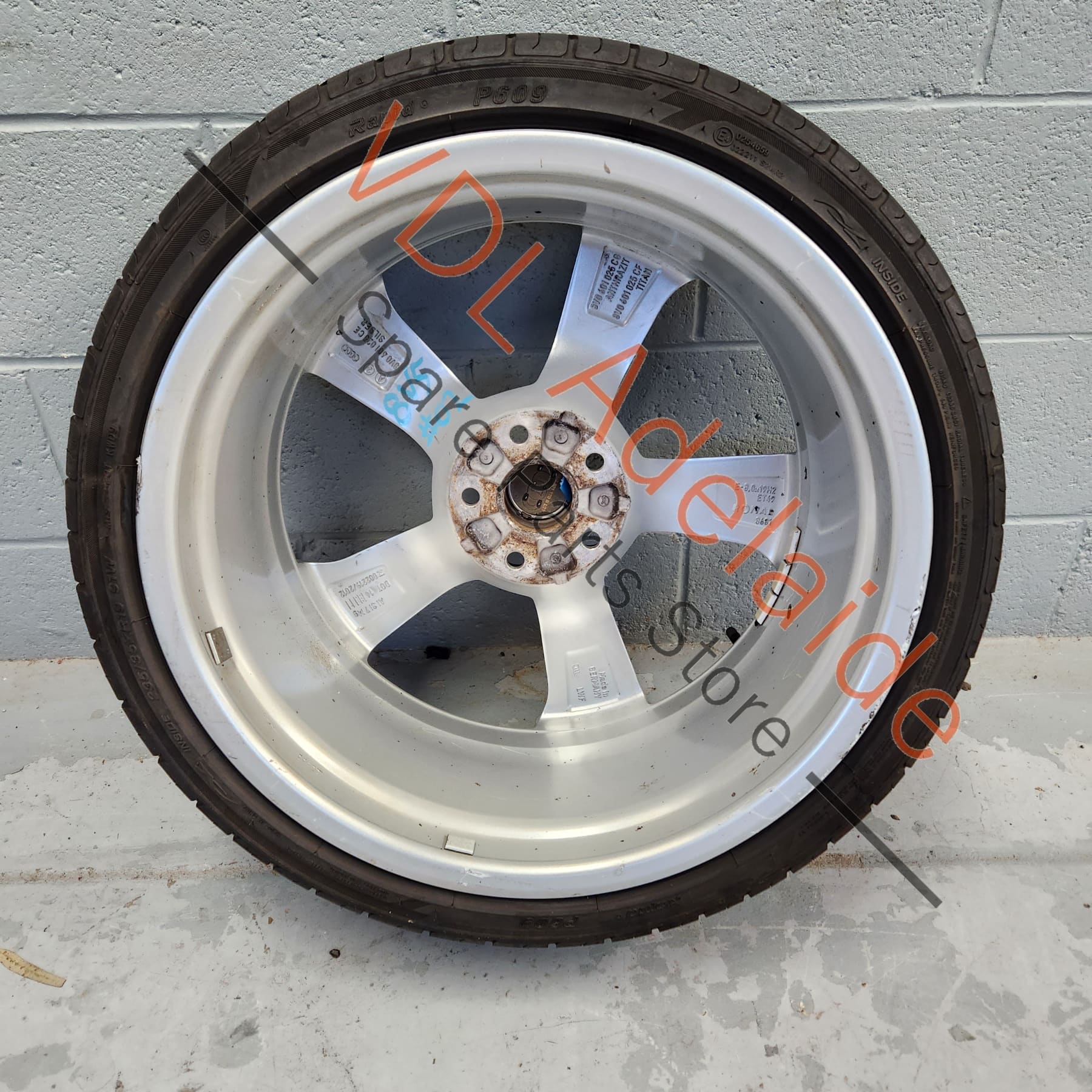 Genuine Audi 8V S3 RS3 5 Spoke 19 x 8 ET49 Rotor Design Alloy Wheel with Tyre #02 8V0601025CE - Image 8