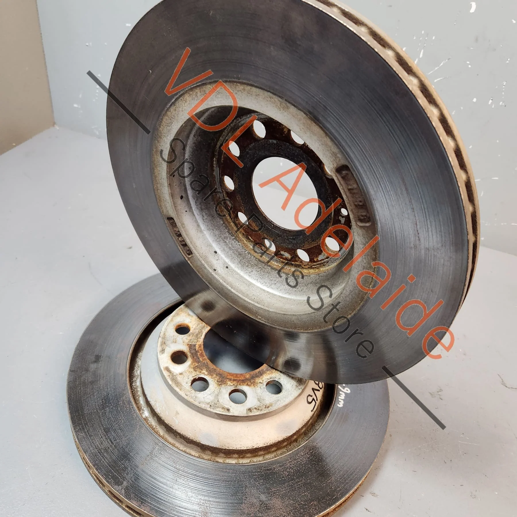 2x Audi RS3 S3 Golf MK7 R 310 x 22mm Vented Rear Disc Rotor Pair 1K0615601N - Image 4
