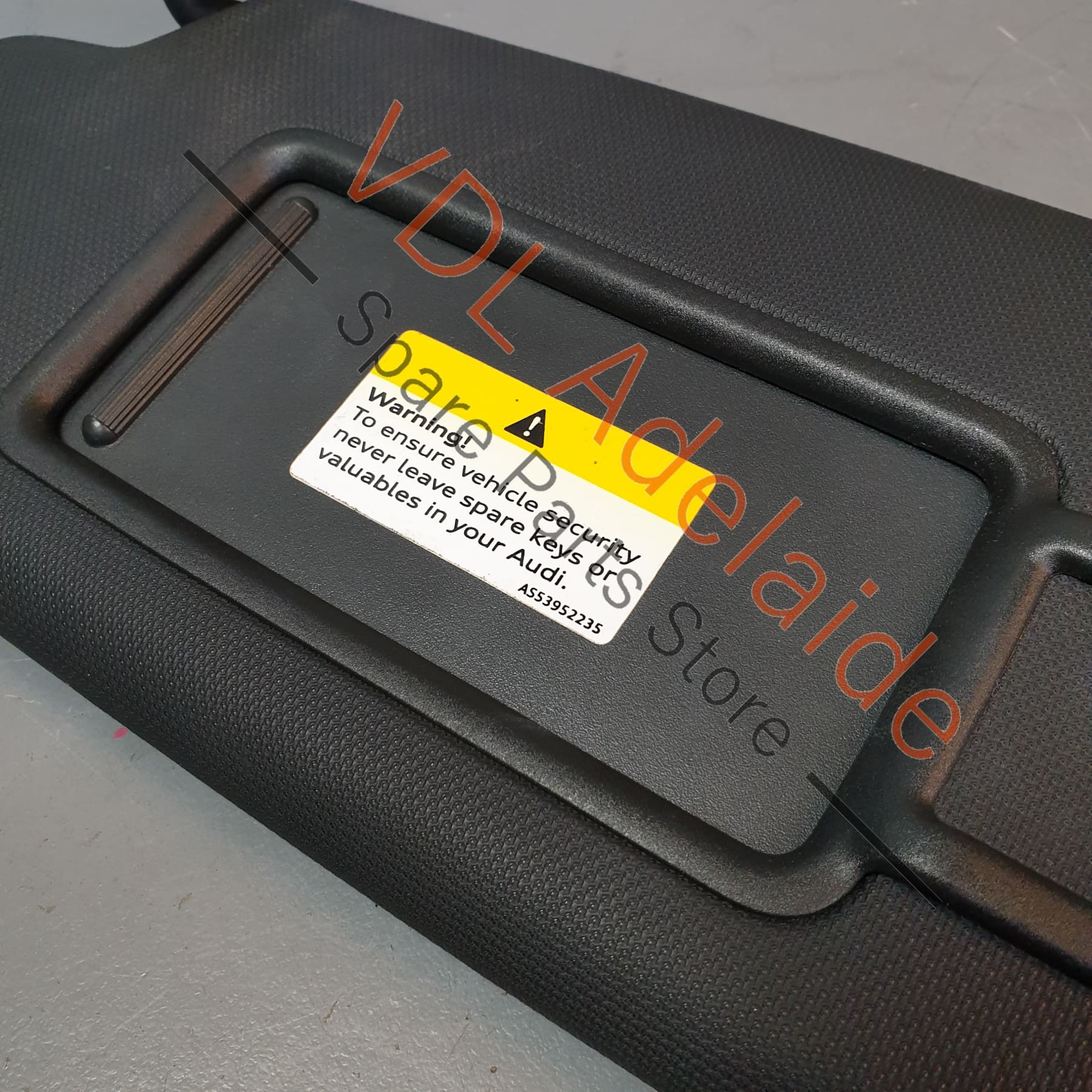 Audi RS3 8V Left Side Sun Visor with Mirror Soul Black 8V0857551E - Image 3