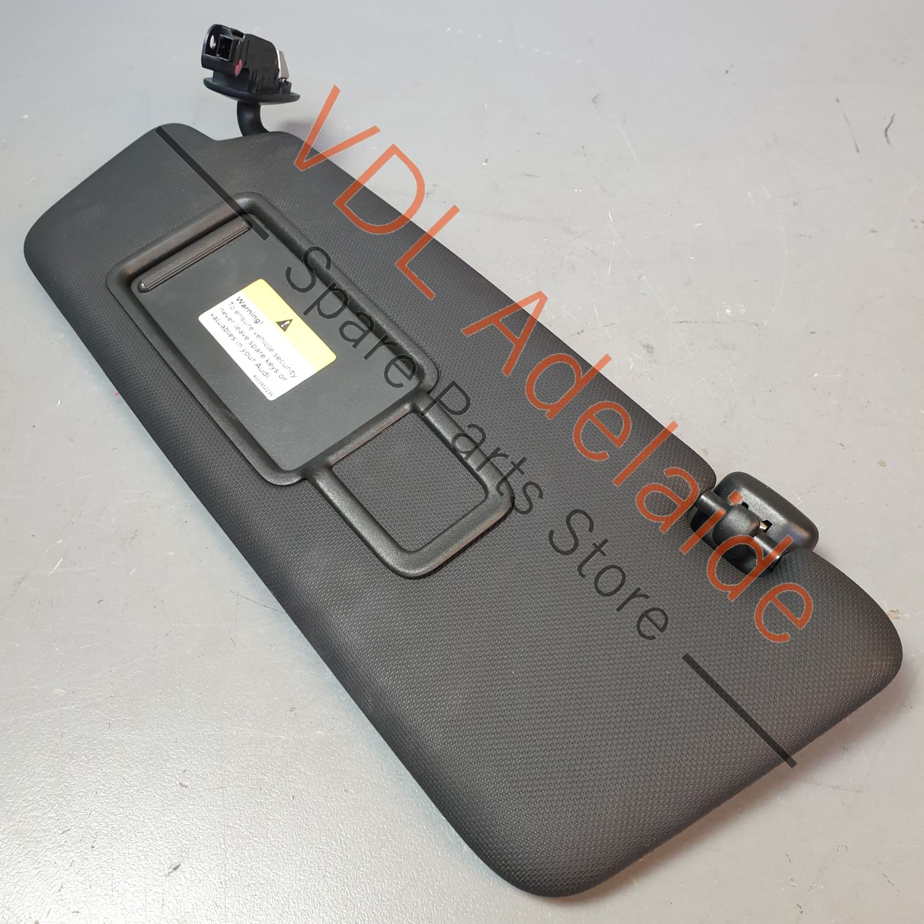 Audi RS3 8V Left Side Sun Visor with Mirror Soul Black 8V0857551E - Image 7