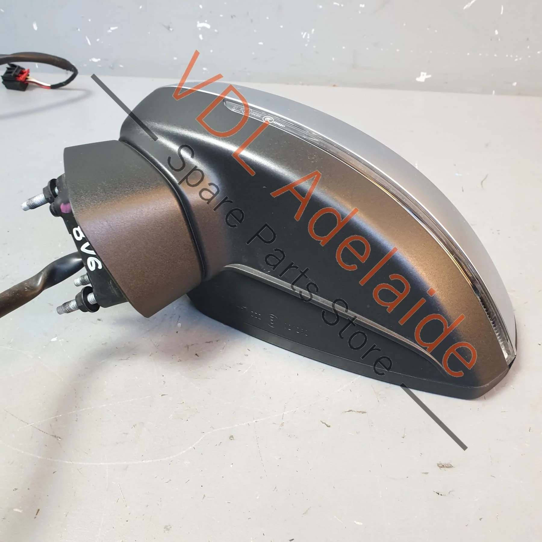 Audi S3 8V Left Side Exterior Wing Mirror w Lane Change Assist Aluminium Chrome Finish - Image 6