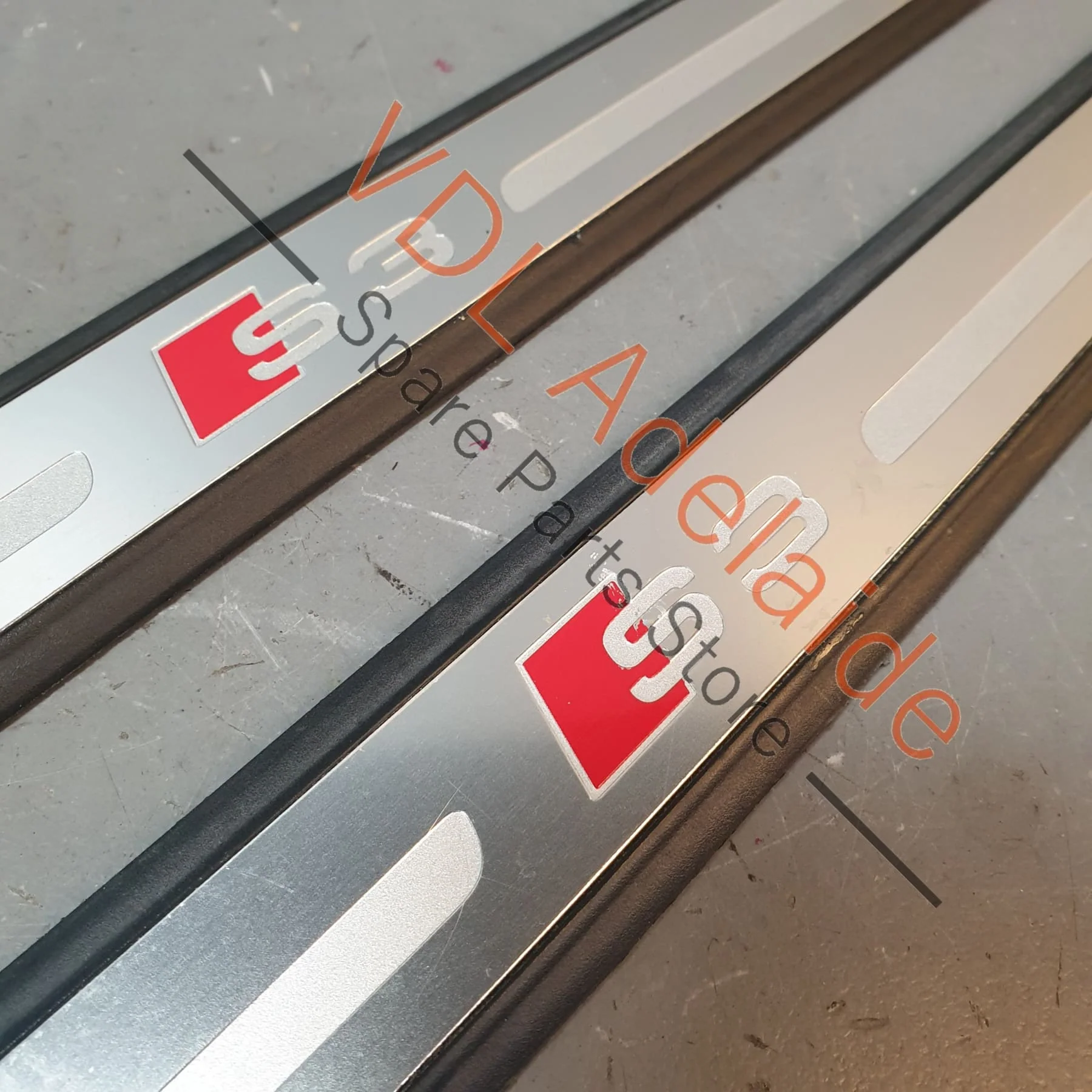 Pair of Audi S3 8V Door Sill Trim Strip for 2dr Models 8V3853491D 9B9 8V3853491A