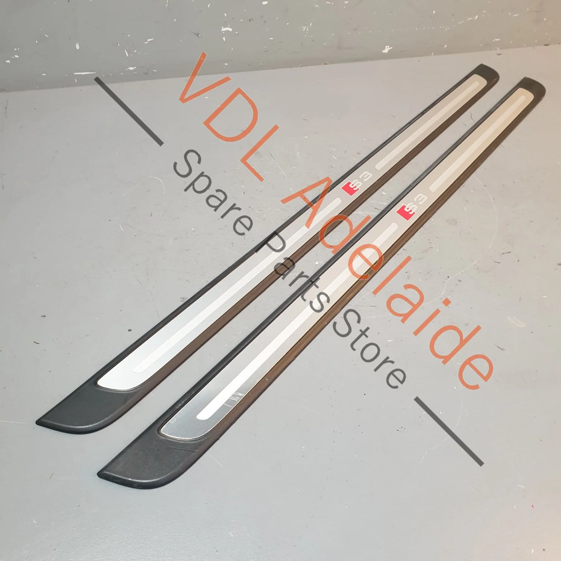 Pair of Audi S3 8V Door Sill Trim Strip for 2dr Models 8V3853491D 9B9 8V3853491A - Image 2