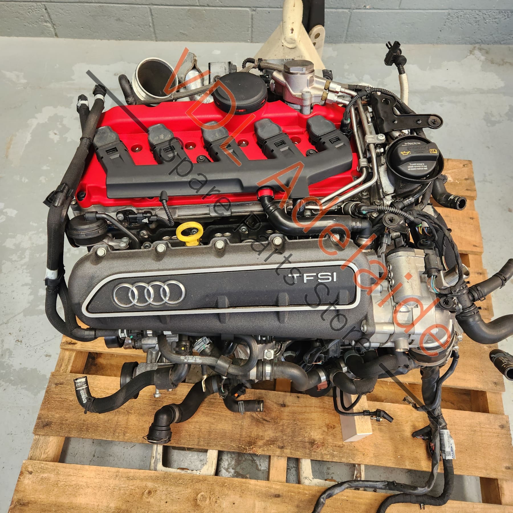 Audi RS3 8V Iron Block CZGB CZG 270kw 5cyl Complete Motor Engine w Turbo, Wiring & Hoses - Image 17