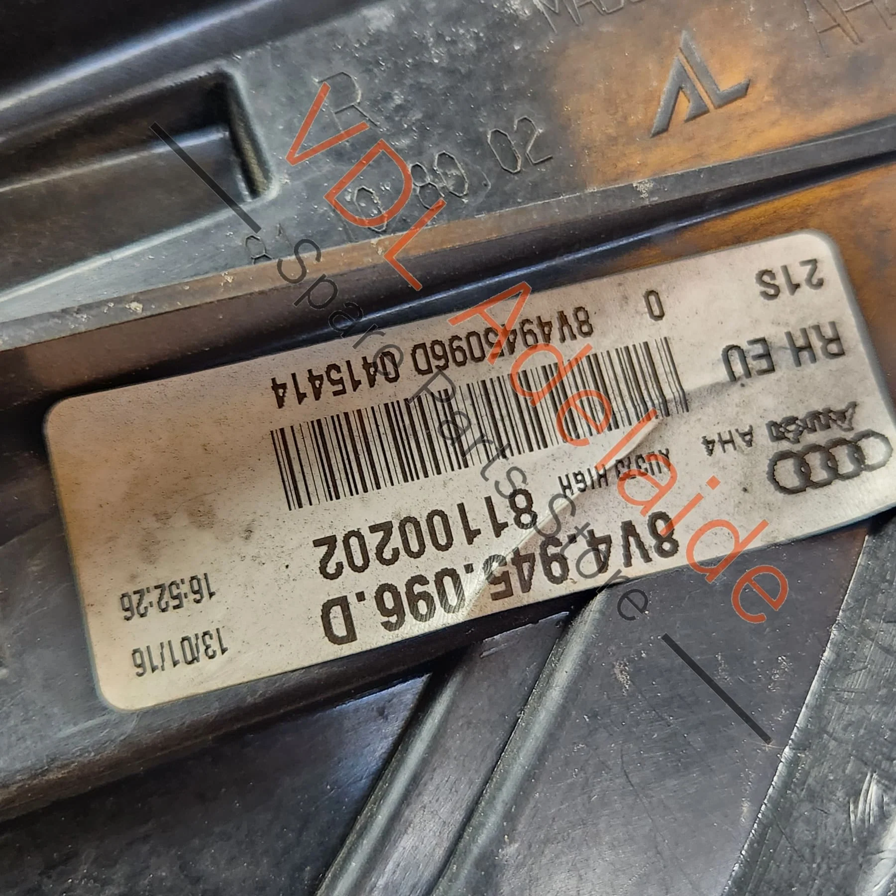 Audi A3 S3 RS3 8V Right Outer Rear Brake Light LED 8V4945096D - Image 5