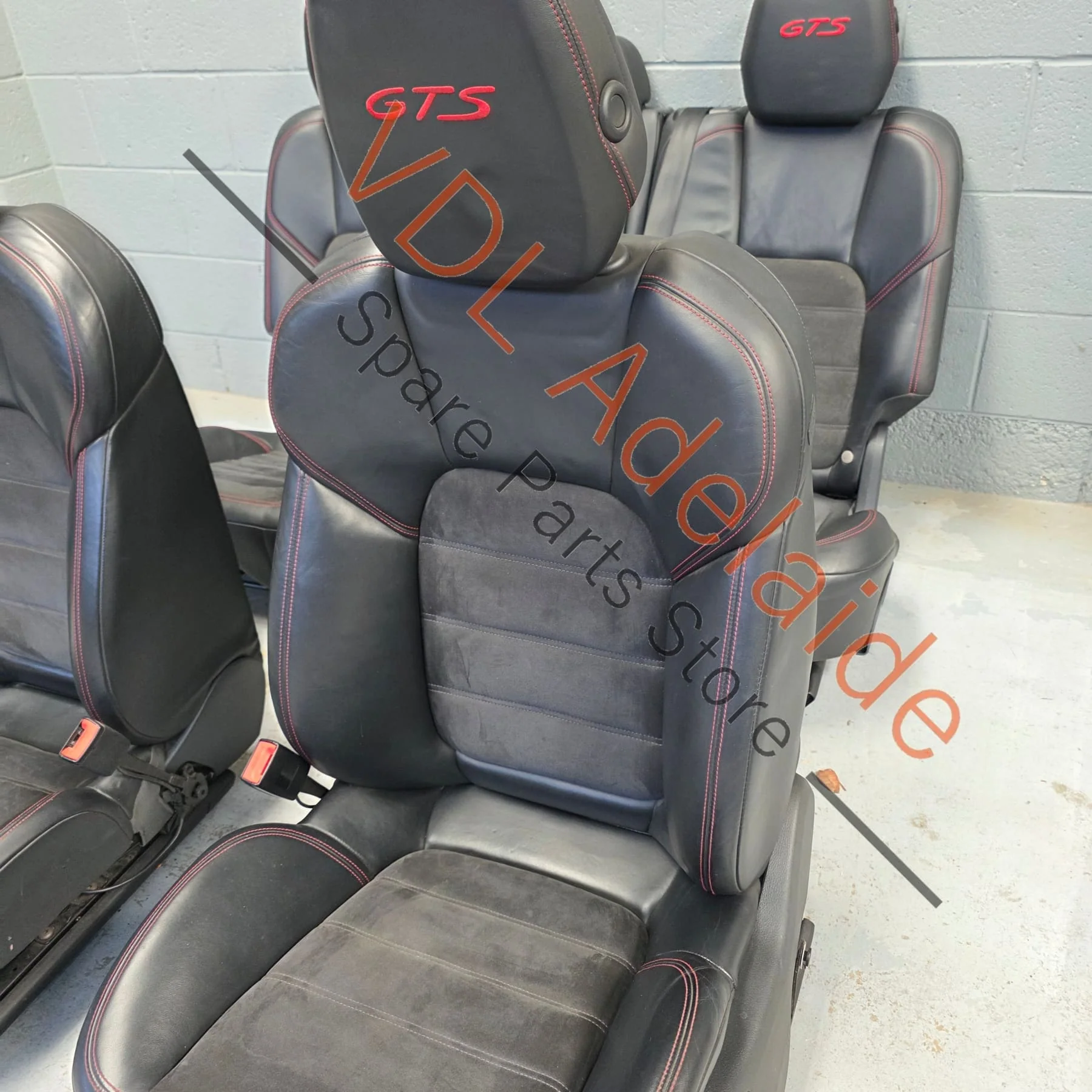Porsche Cayenne 958 GTS Interior Set of Alcantara Seats & Door Cards - Image 10