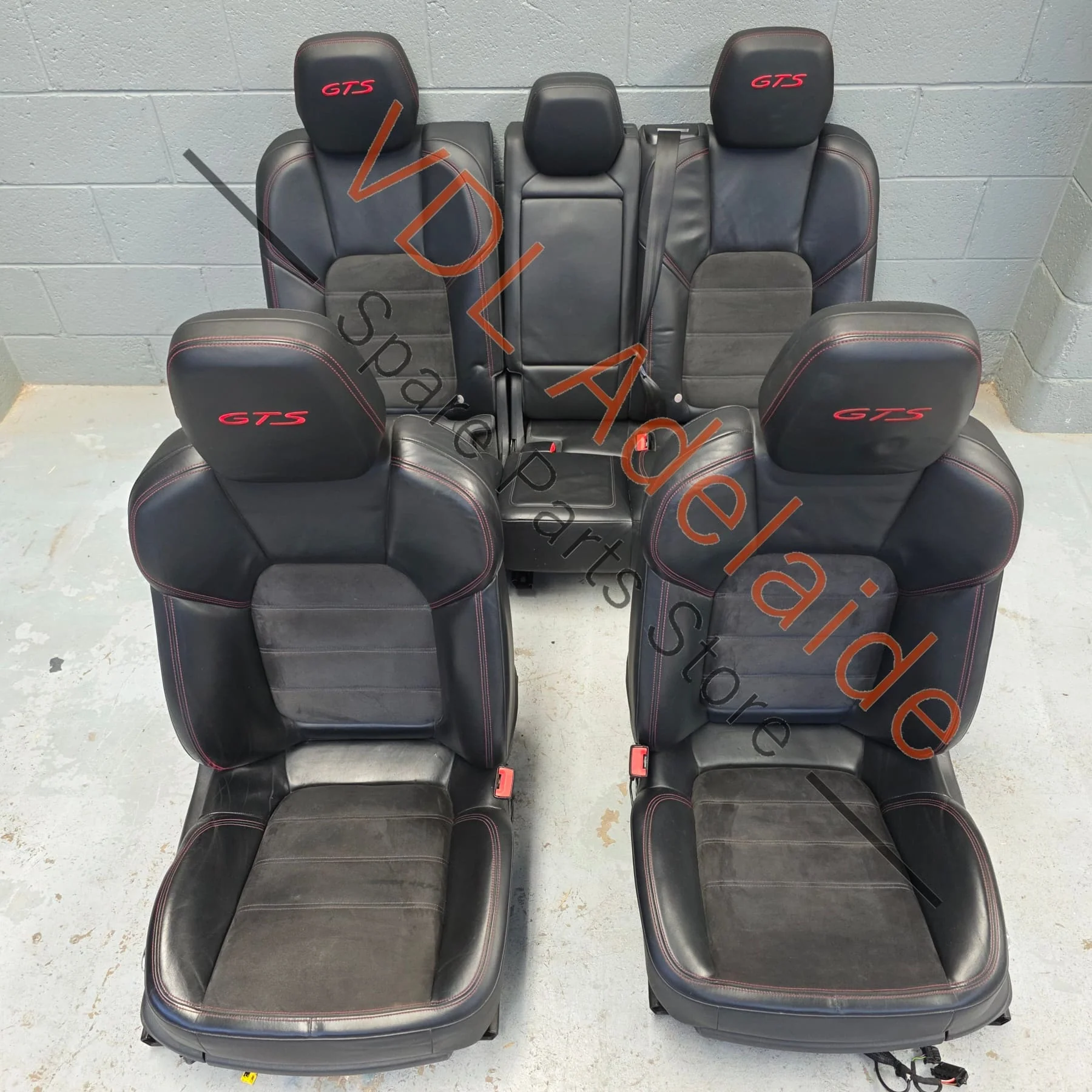 Porsche Cayenne 958 GTS Interior Set of Alcantara Seats & Door Cards - Image 2
