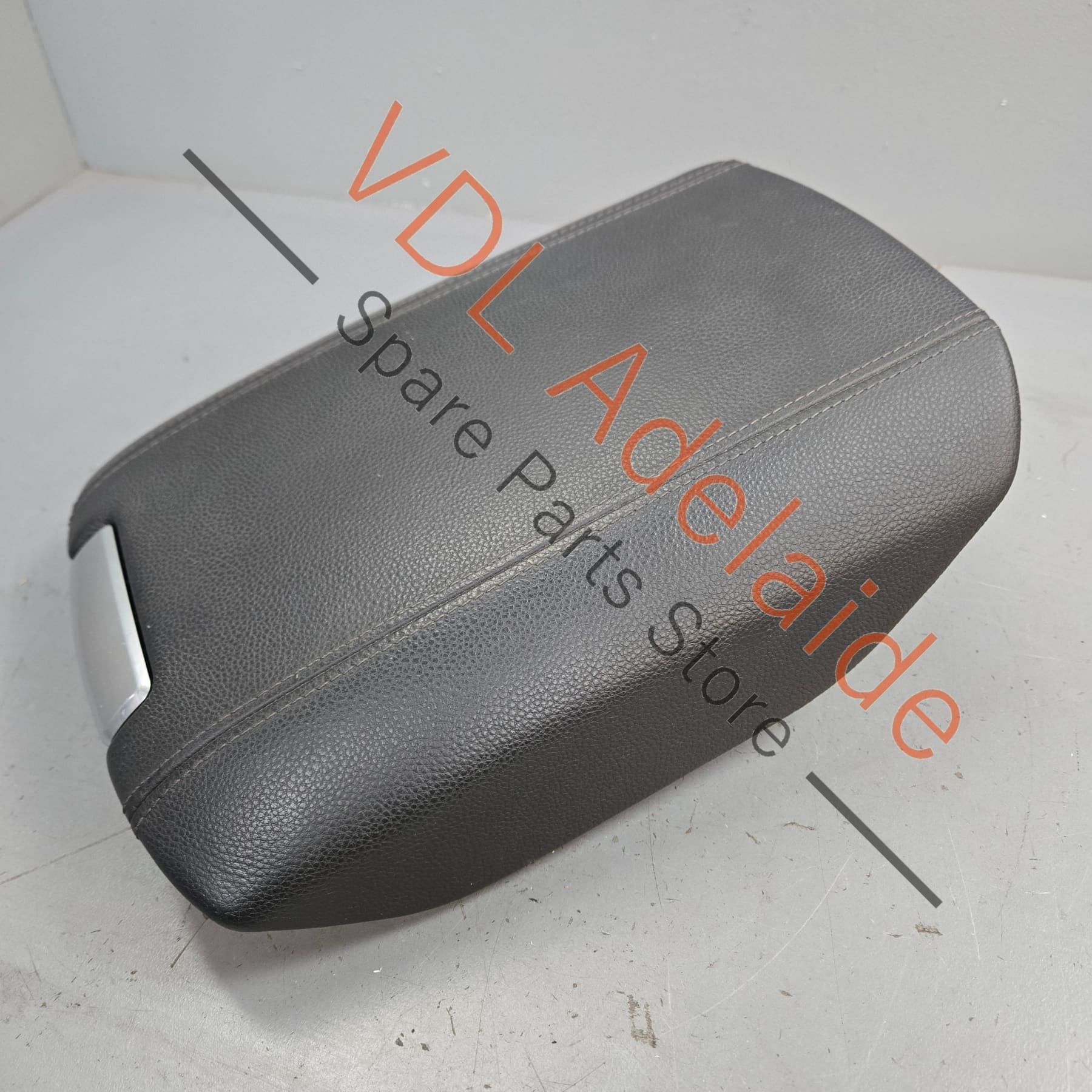 Porsche Cayenne 958 Black Leather Armrest Arm Rest Console lid 95855320700 21U - Image 5