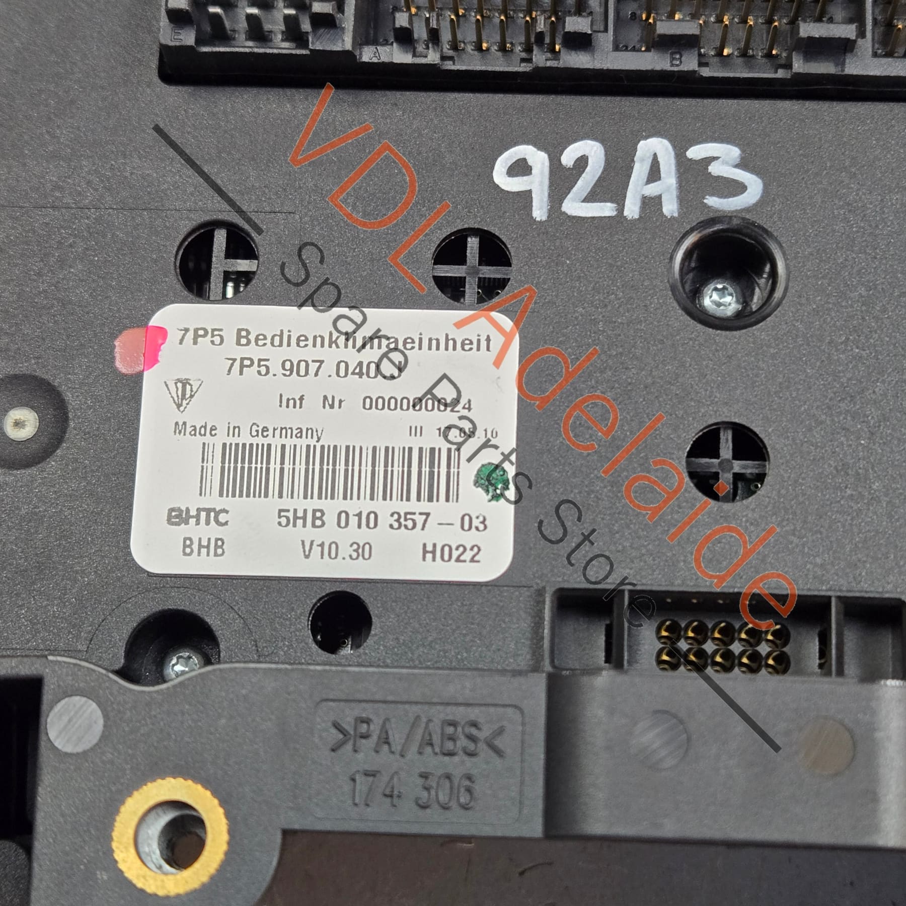 Porsche Cayenne 958 Air Conditioning Switch Climate 95865310112 7P5907040J - Image 6