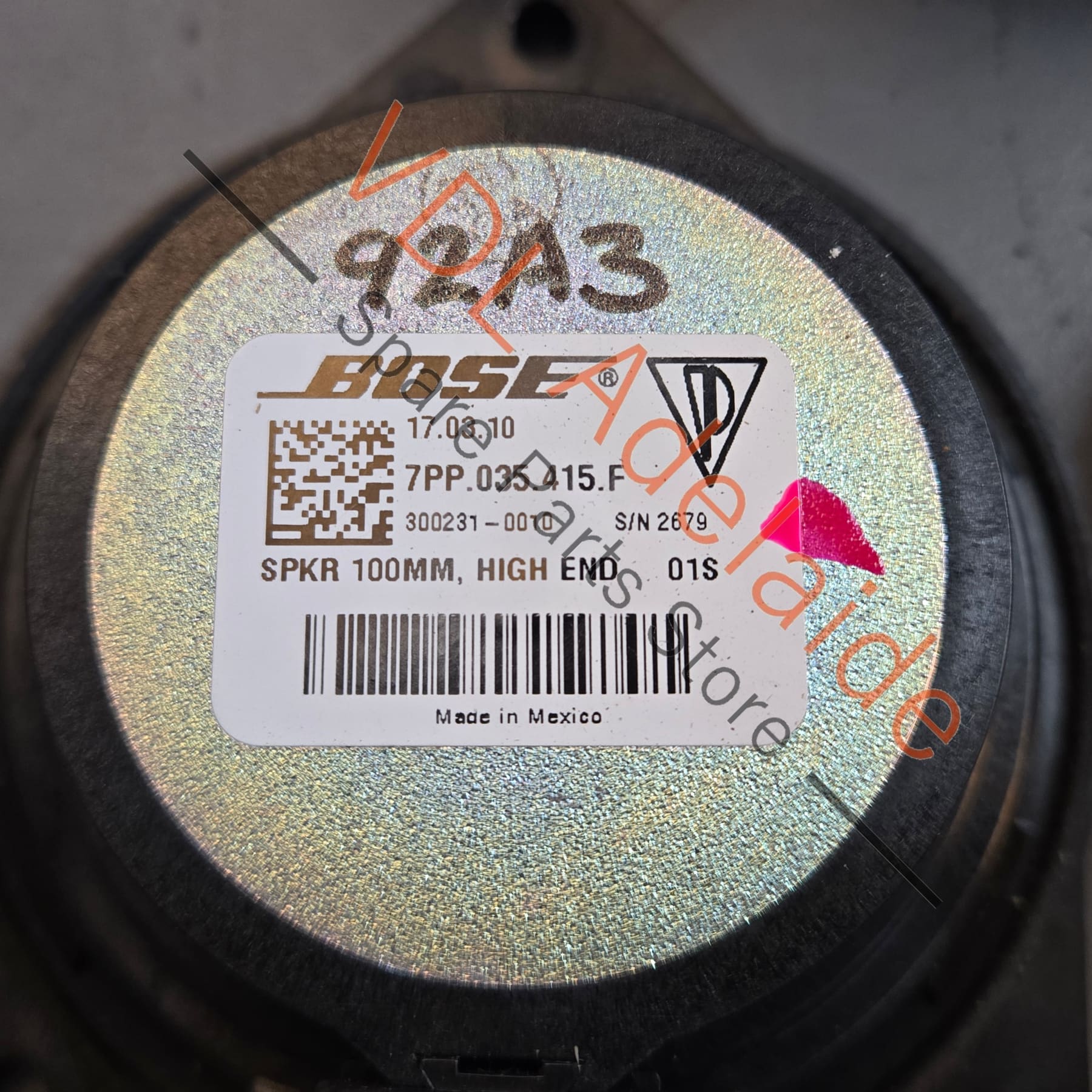 Porsche Cayenne 958 Bose Speaker Set High & Mid 7PP035454E 7PP035415F - Image 6